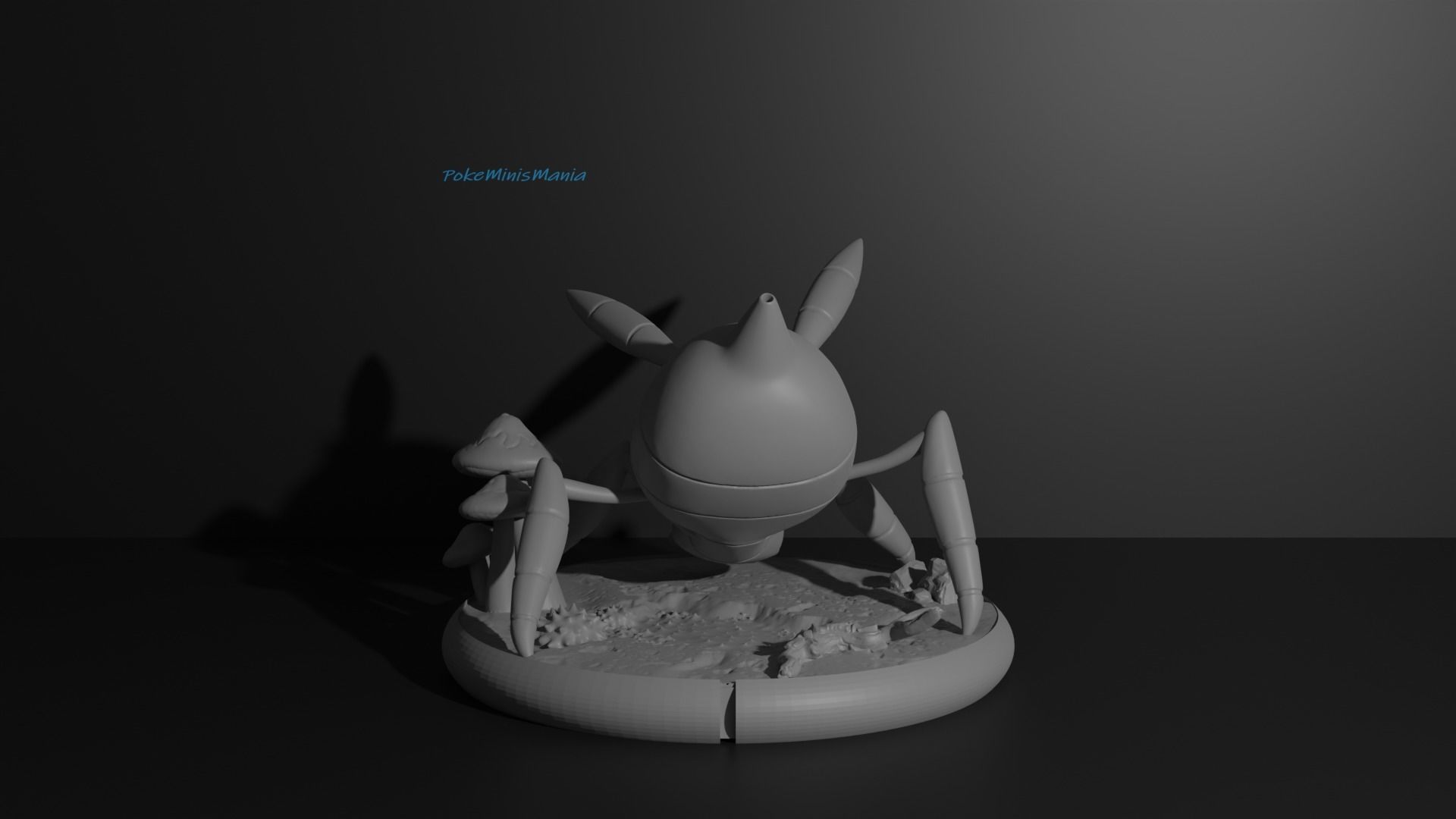 Spinarak and Ariados presupported 3D print model 3D print model_16