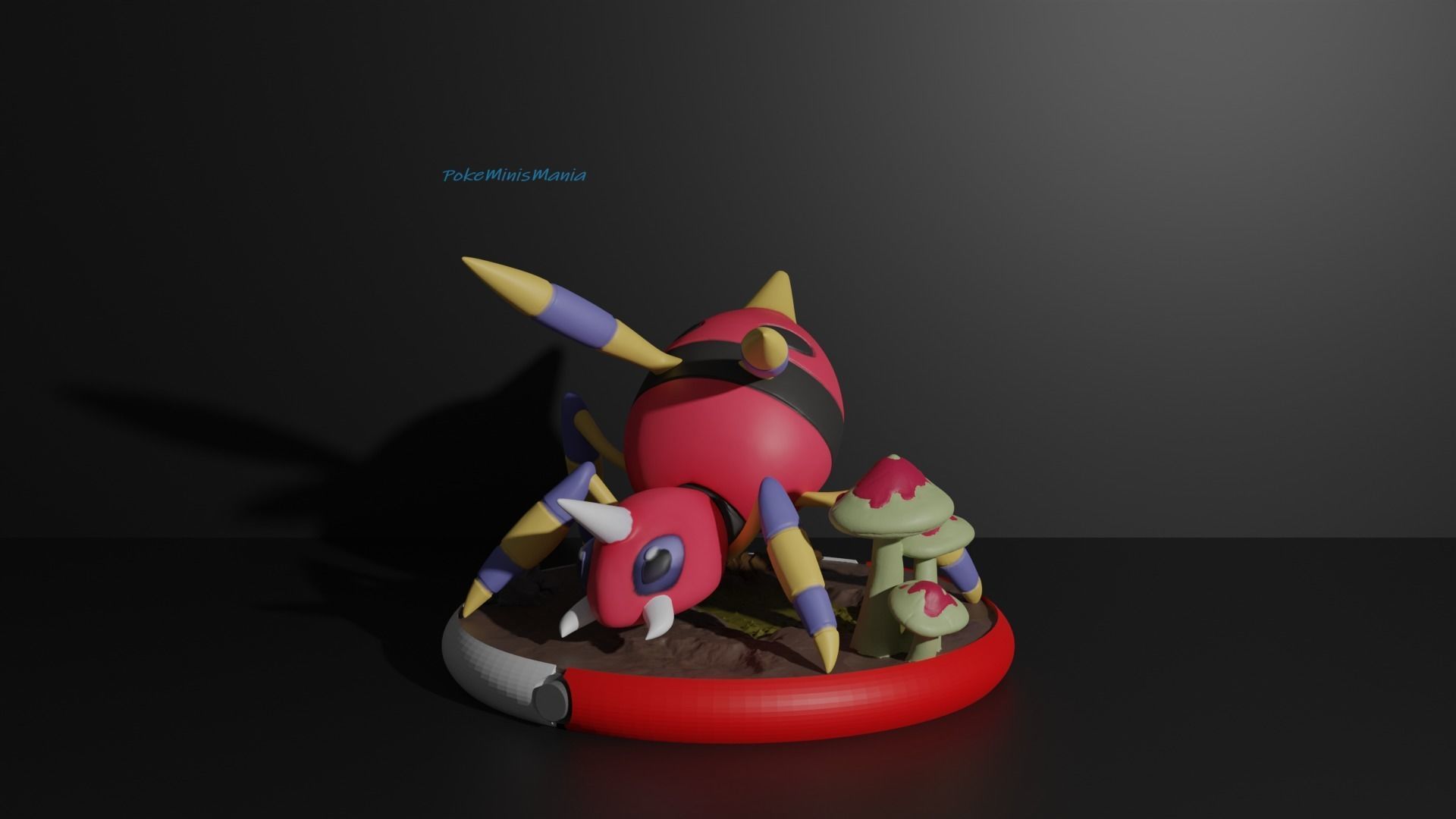 Spinarak and Ariados presupported 3D print model 3D print model_10
