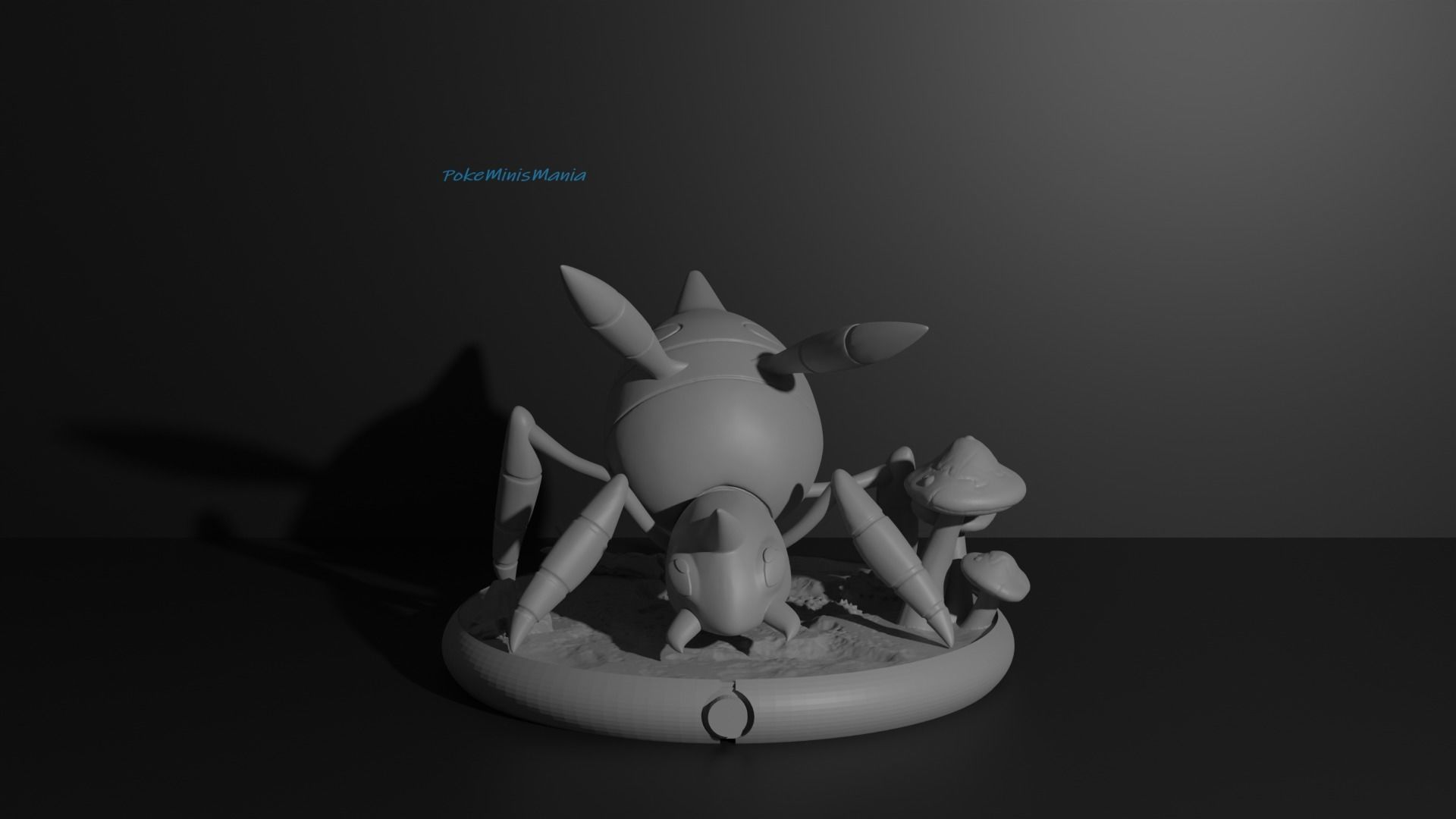 Spinarak and Ariados presupported 3D print model 3D print model_13