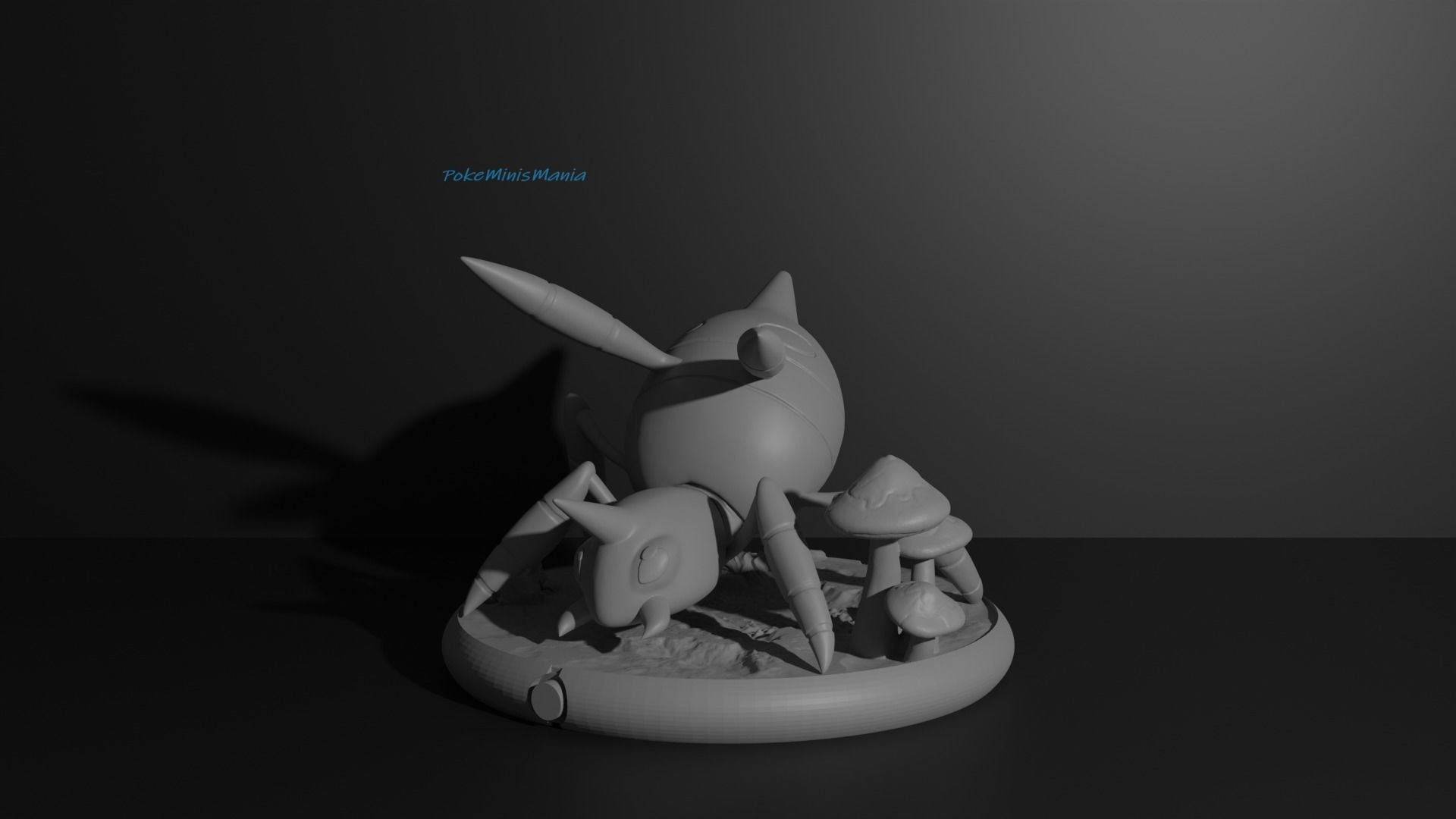 Spinarak and Ariados presupported 3D print model 3D print model_14