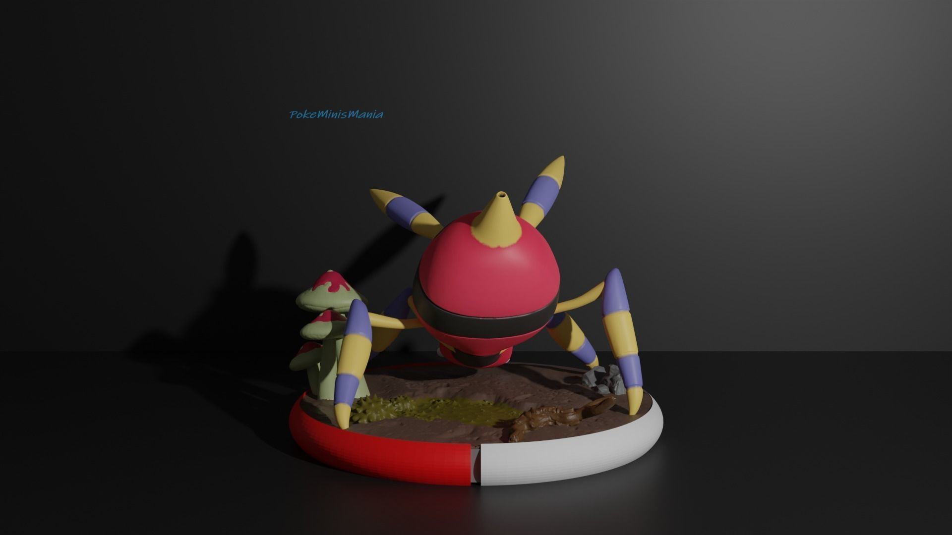 Spinarak and Ariados presupported 3D print model 3D print model_12
