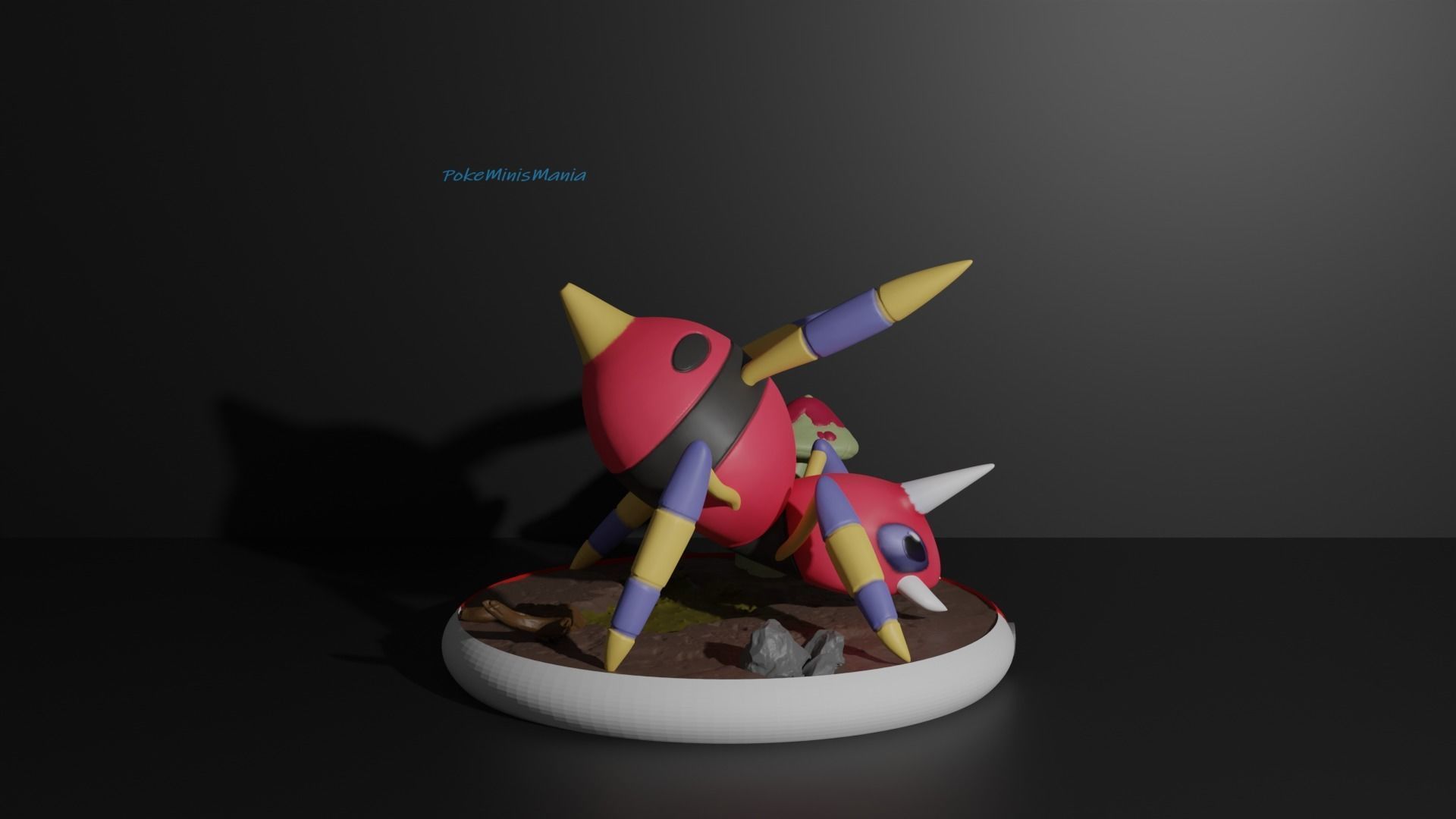 Spinarak and Ariados presupported 3D print model 3D print model_11