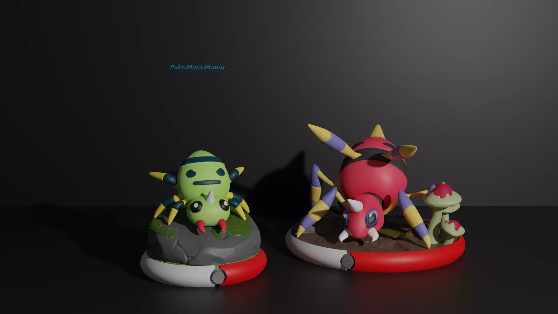 Spinarak and Ariados presupported 3D print model 3D print model_0