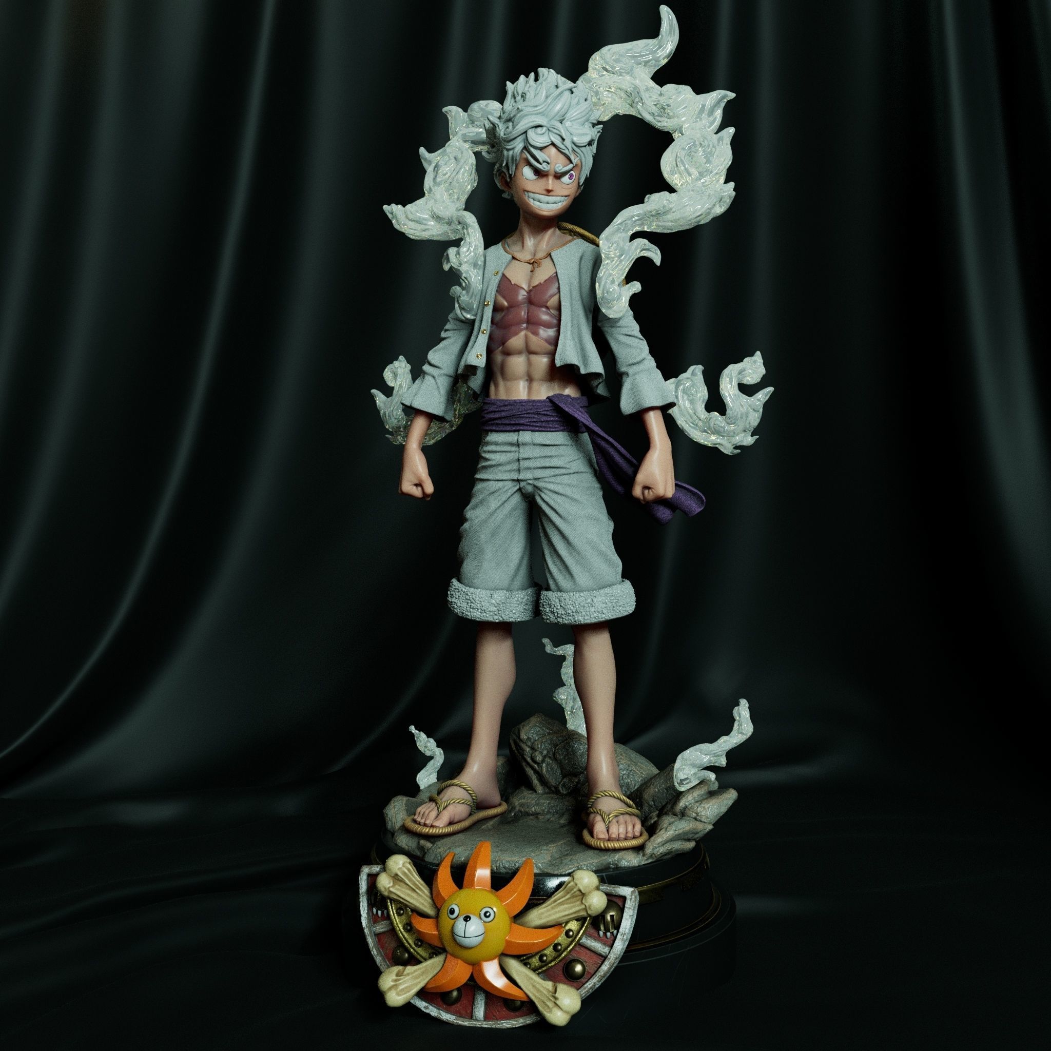 ONE PIECE LUFFY GEAR 5 STATUE HIGH QUALITY 3D print model_4