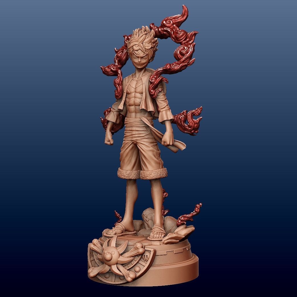 ONE PIECE LUFFY GEAR 5 STATUE HIGH QUALITY 3D print model_6