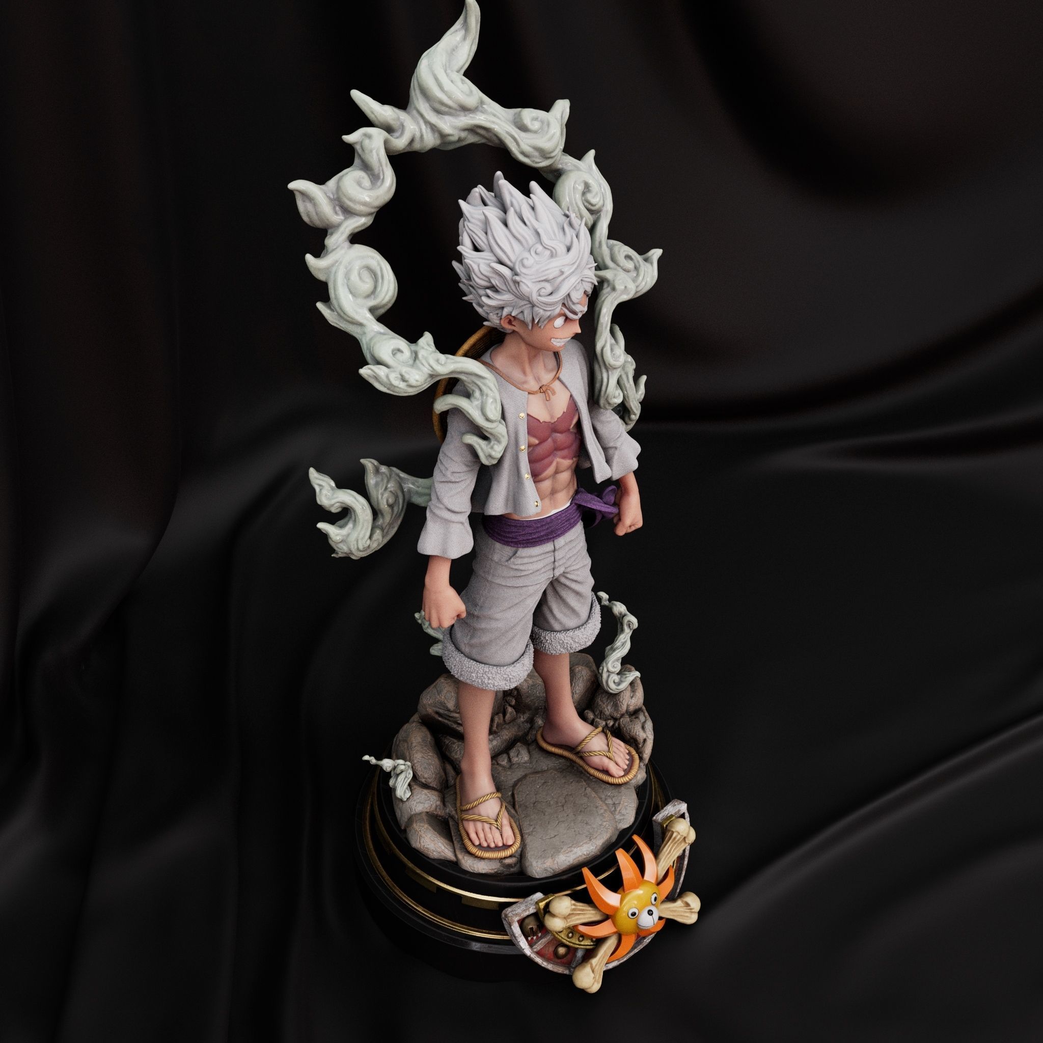 ONE PIECE LUFFY GEAR 5 STATUE HIGH QUALITY 3D print model_3