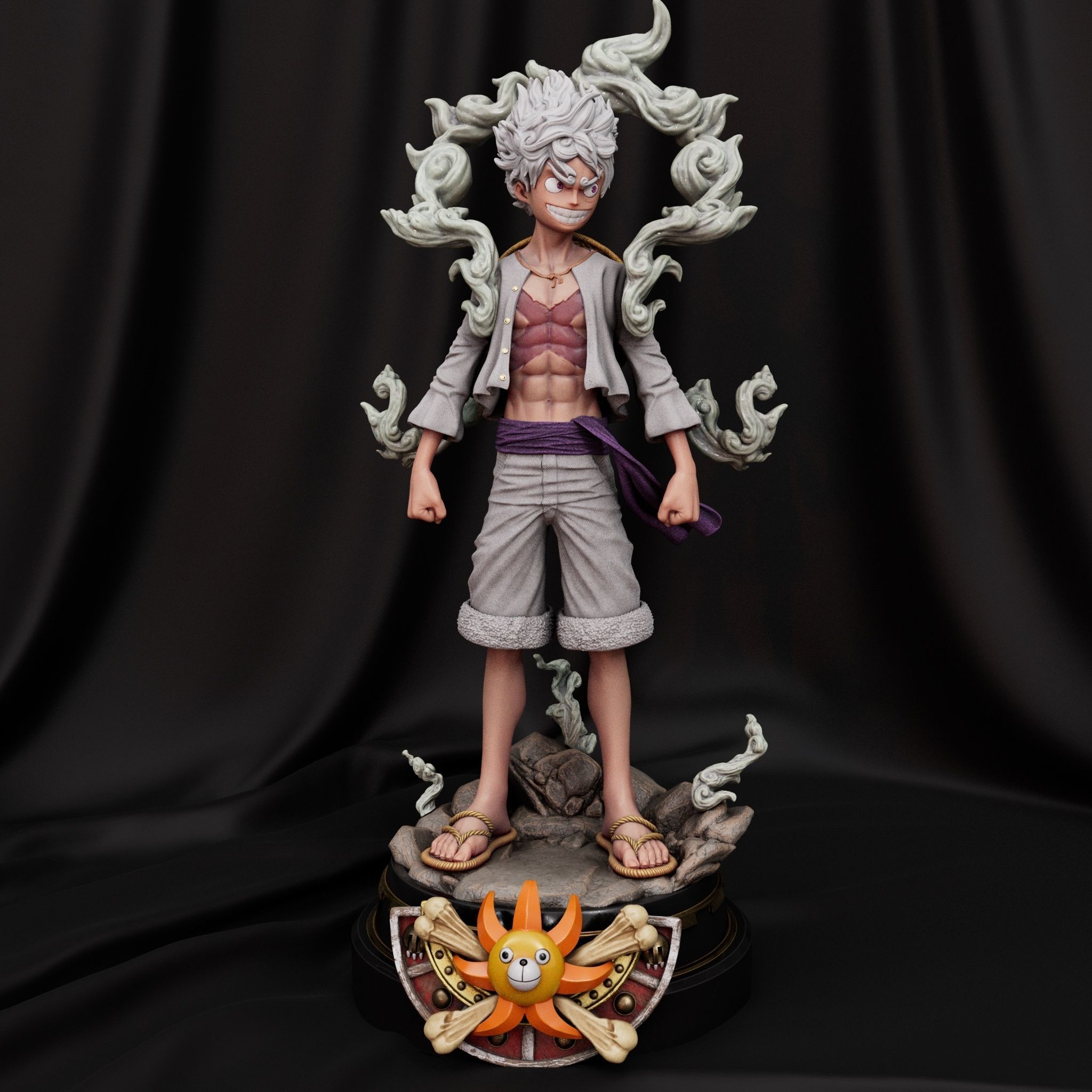 ONE PIECE LUFFY GEAR 5 STATUE HIGH QUALITY 3D print model_1