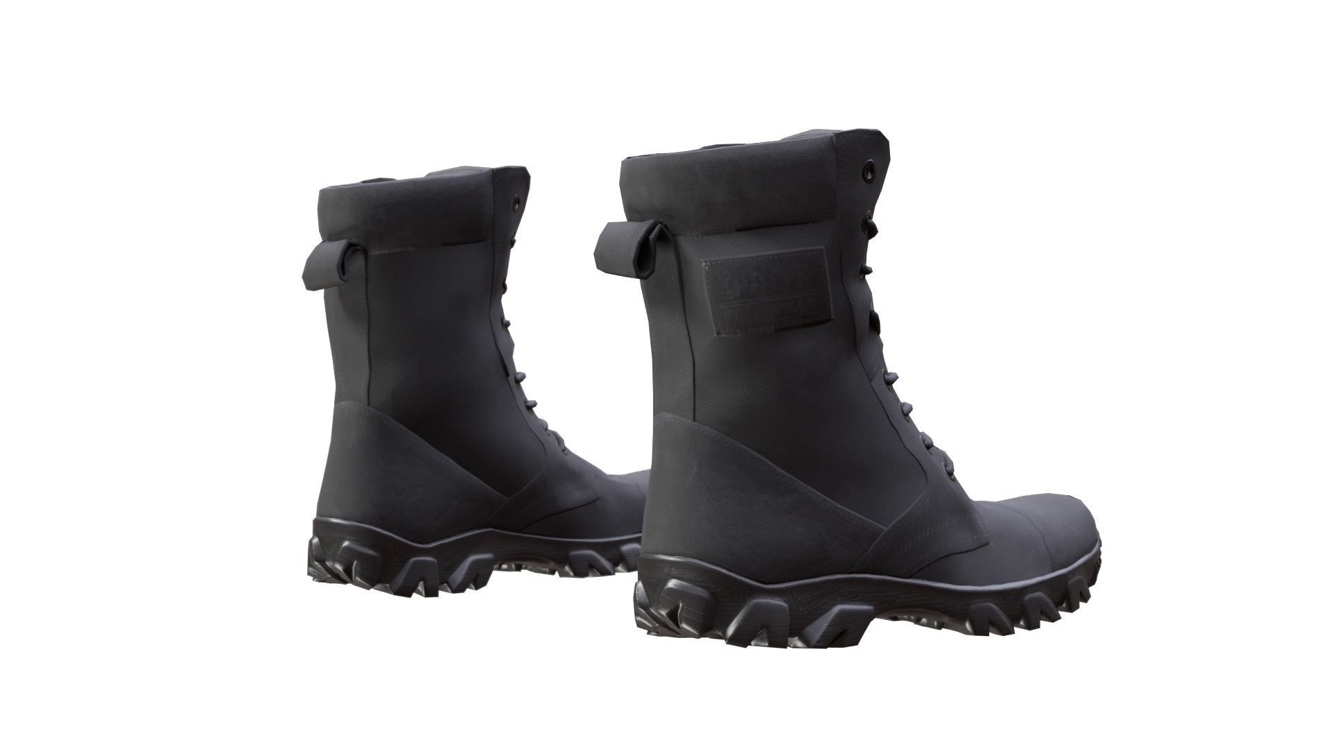 Boots Low-poly 3D model_4