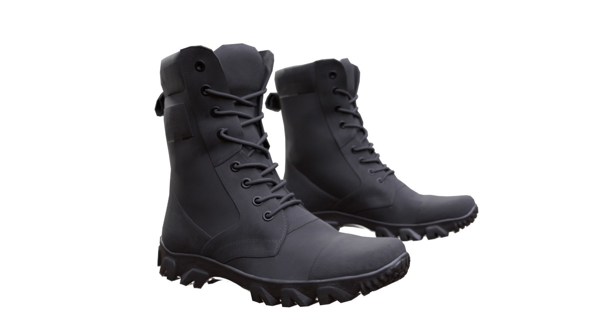 Boots Low-poly 3D model_2