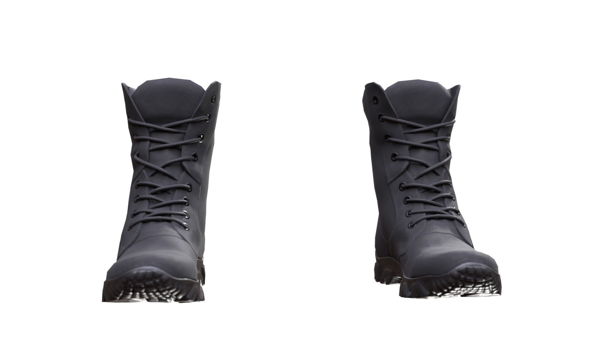 Boots Low-poly 3D model_5