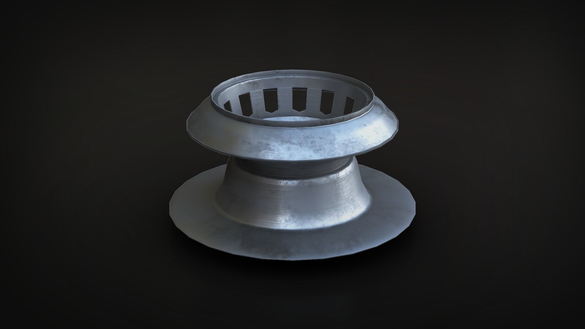Roof Vent Set 01 Low-poly 3D model_40