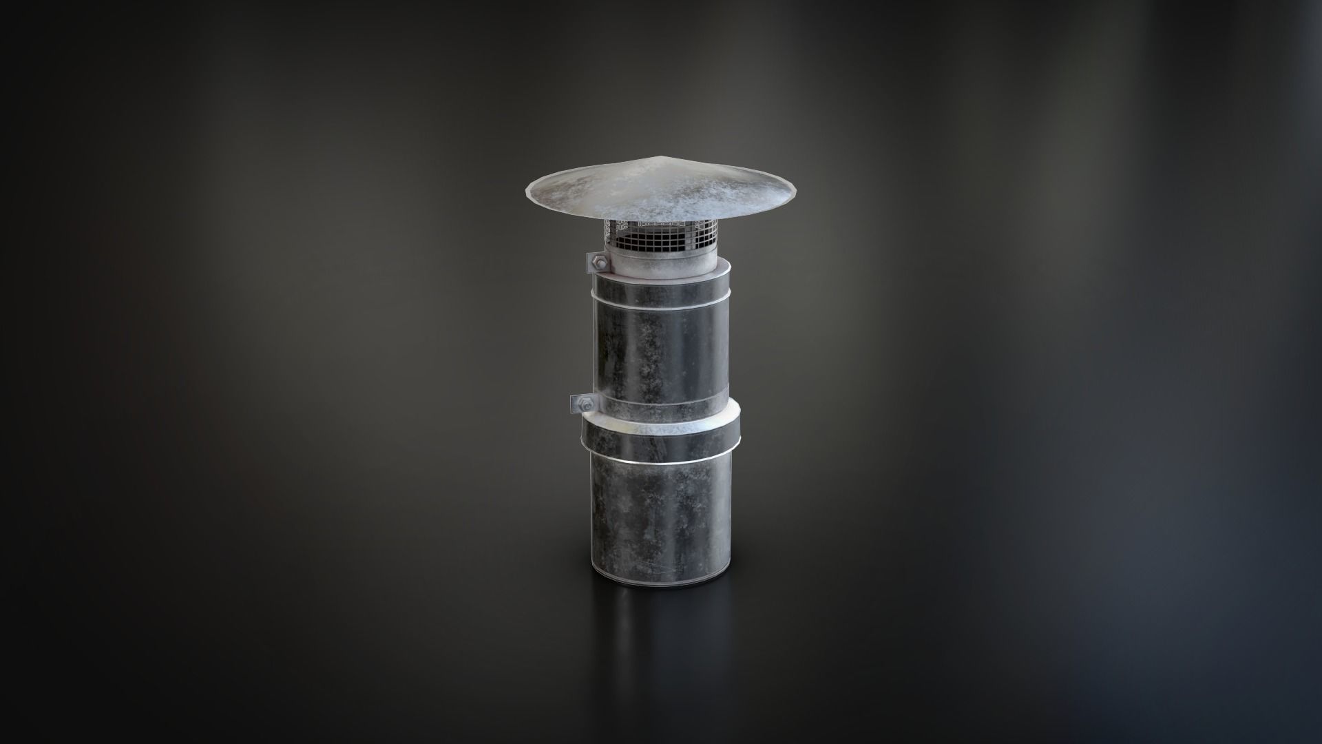 Roof Vent Set 01 Low-poly 3D model_54