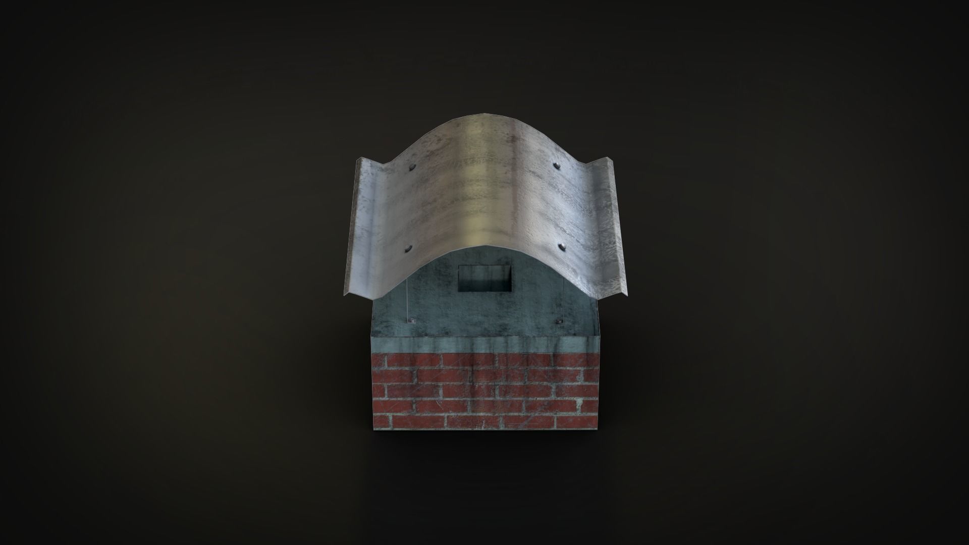 Roof Vent Set 01 Low-poly 3D model_8