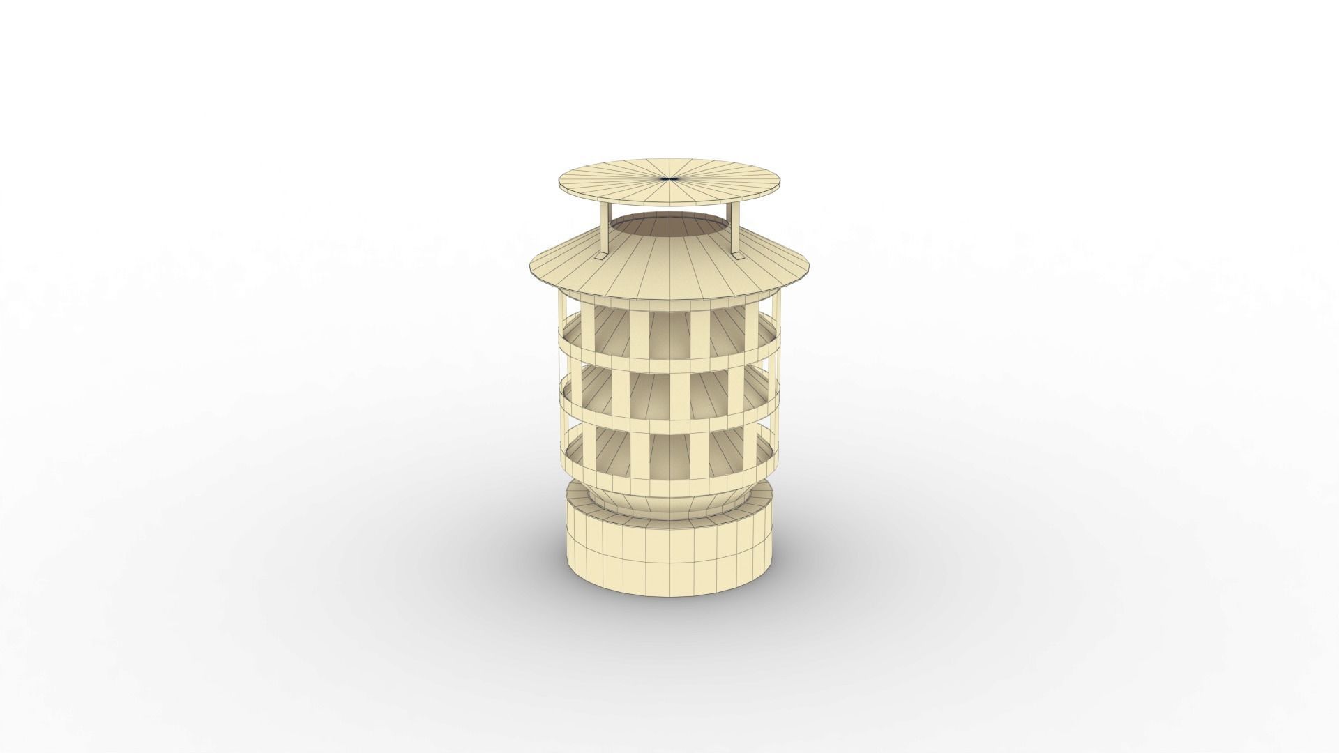 Roof Vent Set 01 Low-poly 3D model_59
