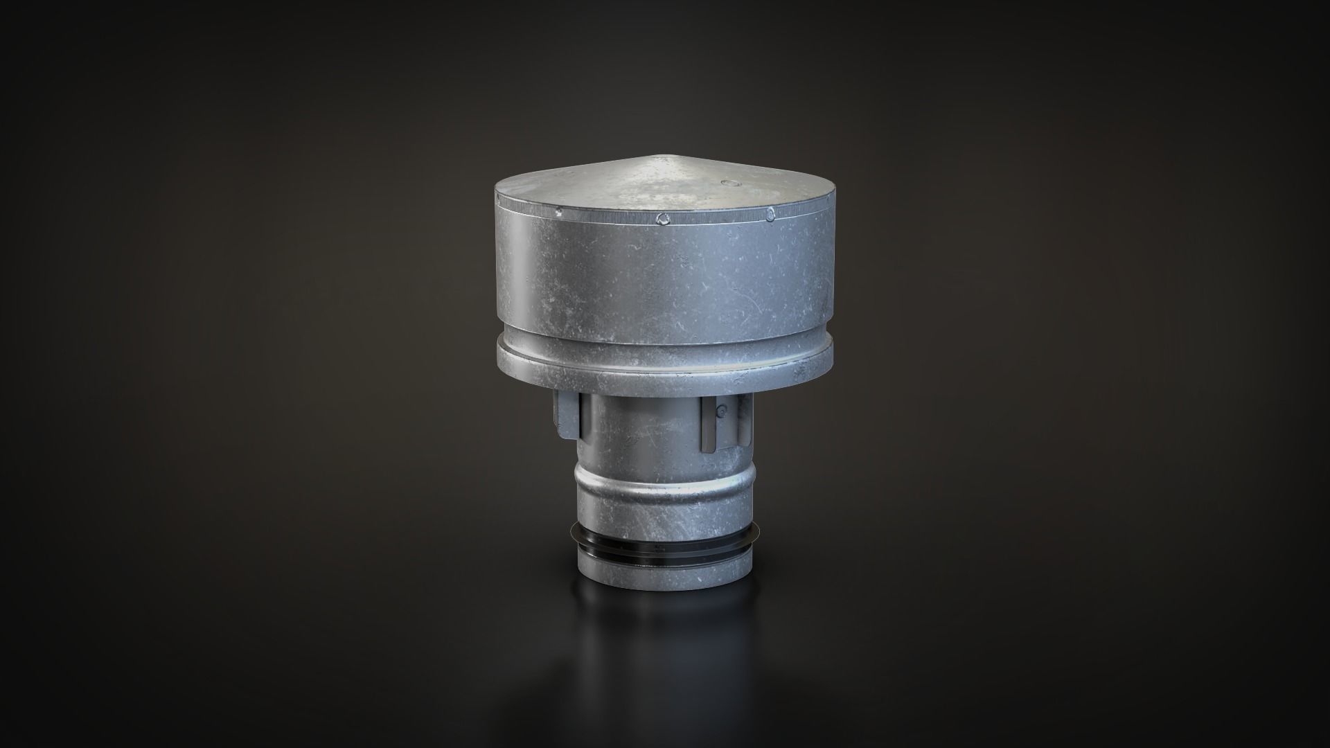 Roof Vent Set 01 Low-poly 3D model_36