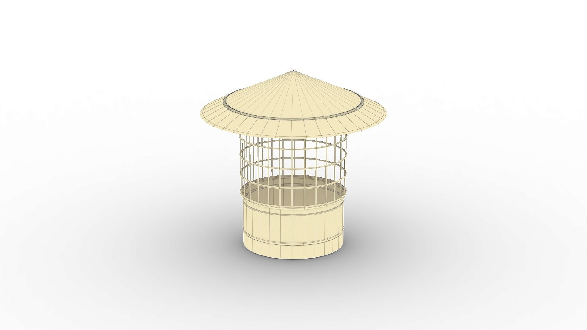 Roof Vent Set 01 Low-poly 3D model_45
