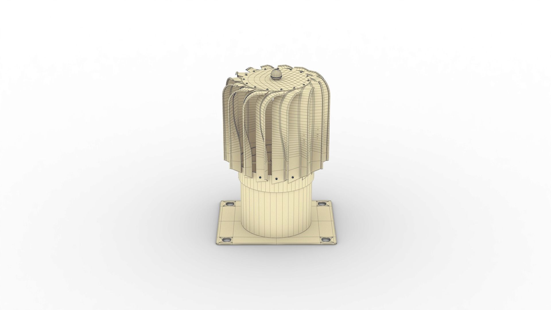 Roof Vent Set 01 Low-poly 3D model_5