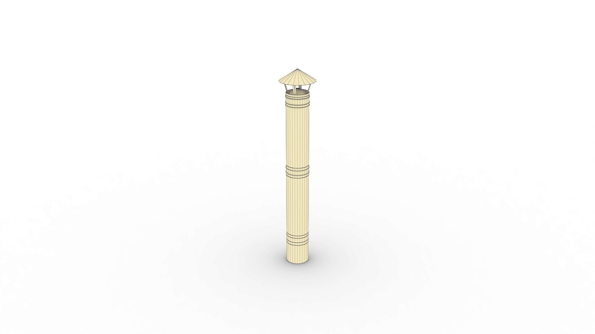 Roof Vent Set 01 Low-poly 3D model_35