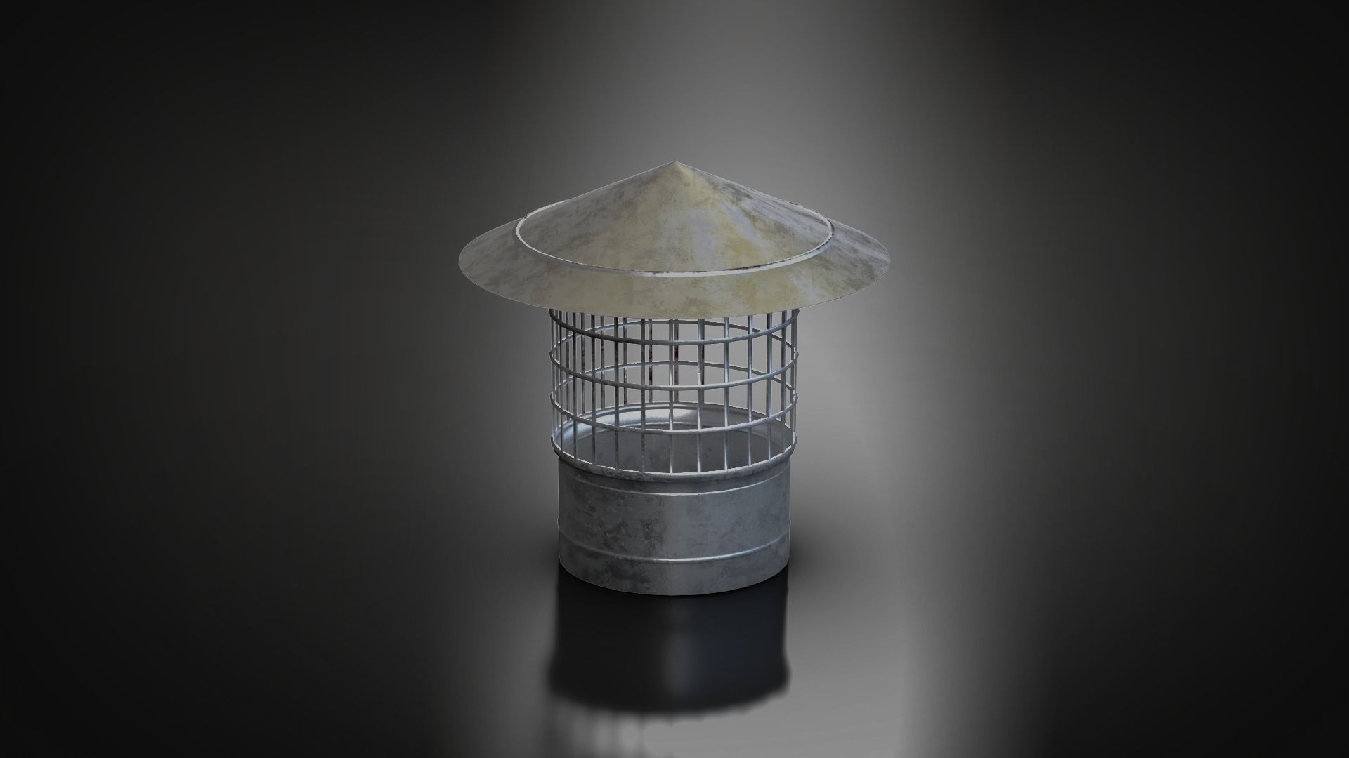 Roof Vent Set 01 Low-poly 3D model_44