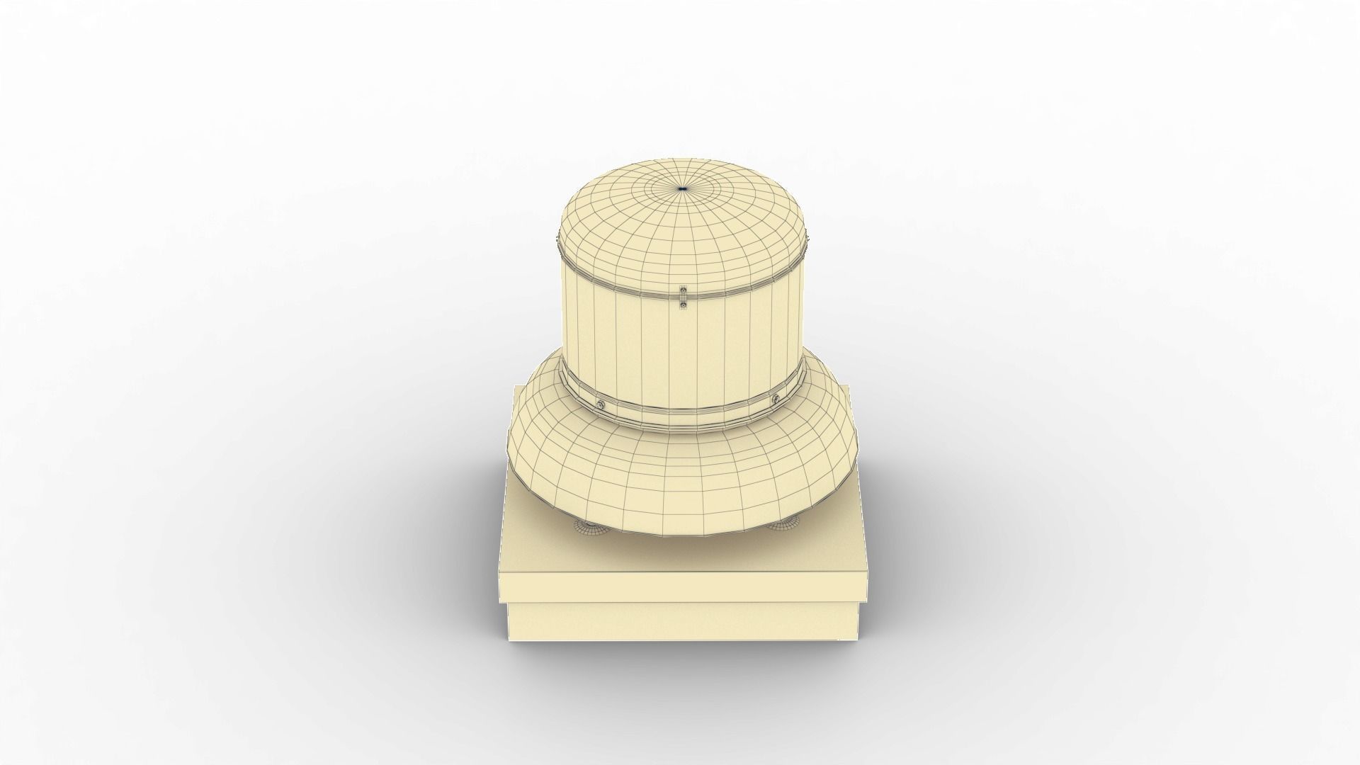 Roof Vent Set 01 Low-poly 3D model_43