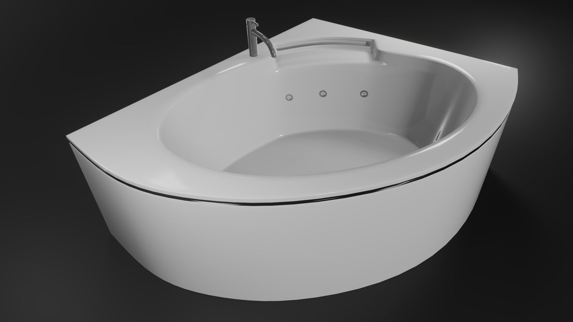2 Luxury Jacuzzi Low-poly 3D model_14