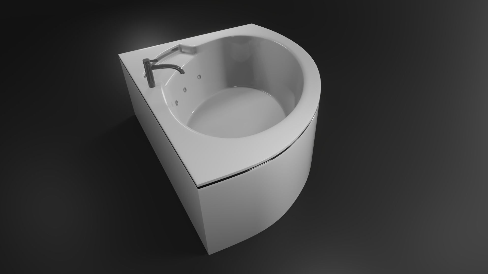 2 Luxury Jacuzzi Low-poly 3D model_13