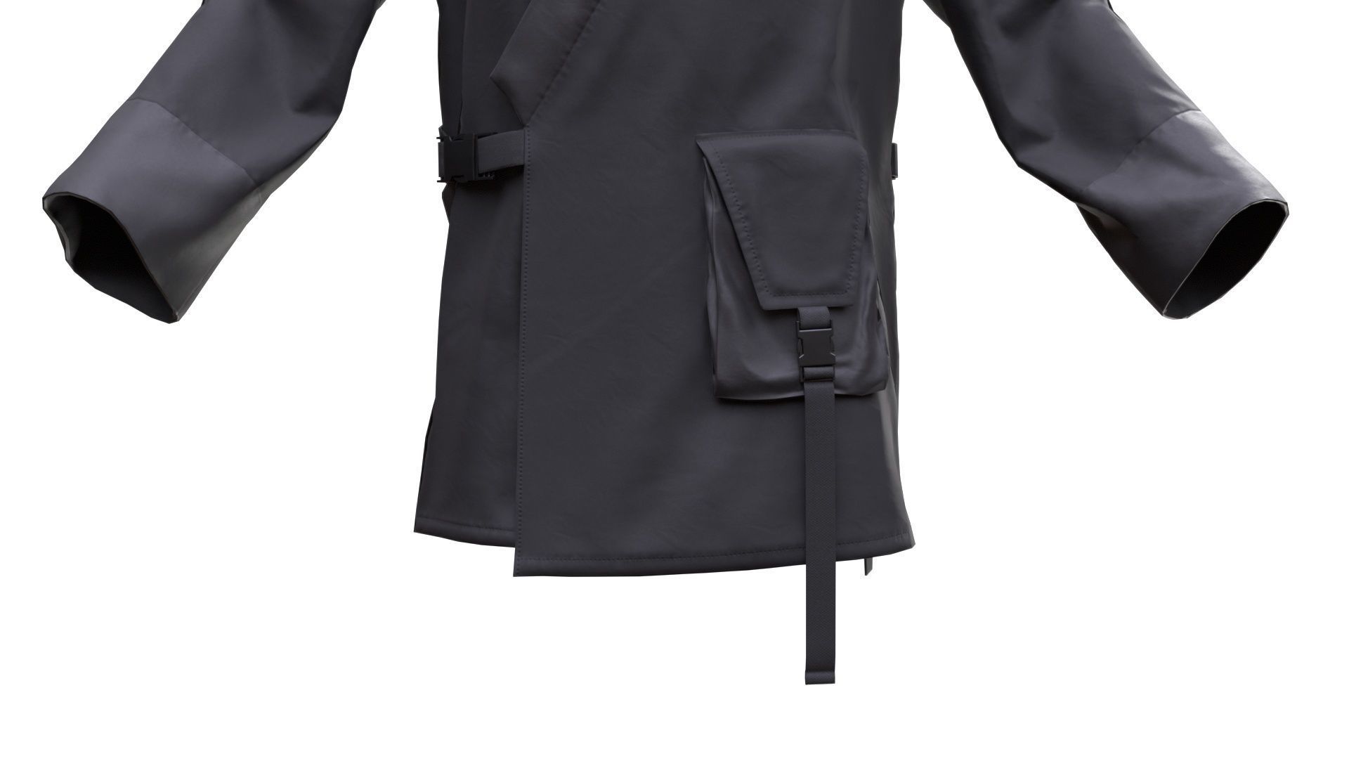 Jacket Low-poly 3D model_9