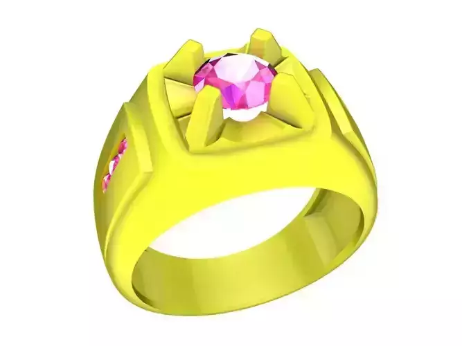 A7605 Luxury Korean Style Diamond Men Ring