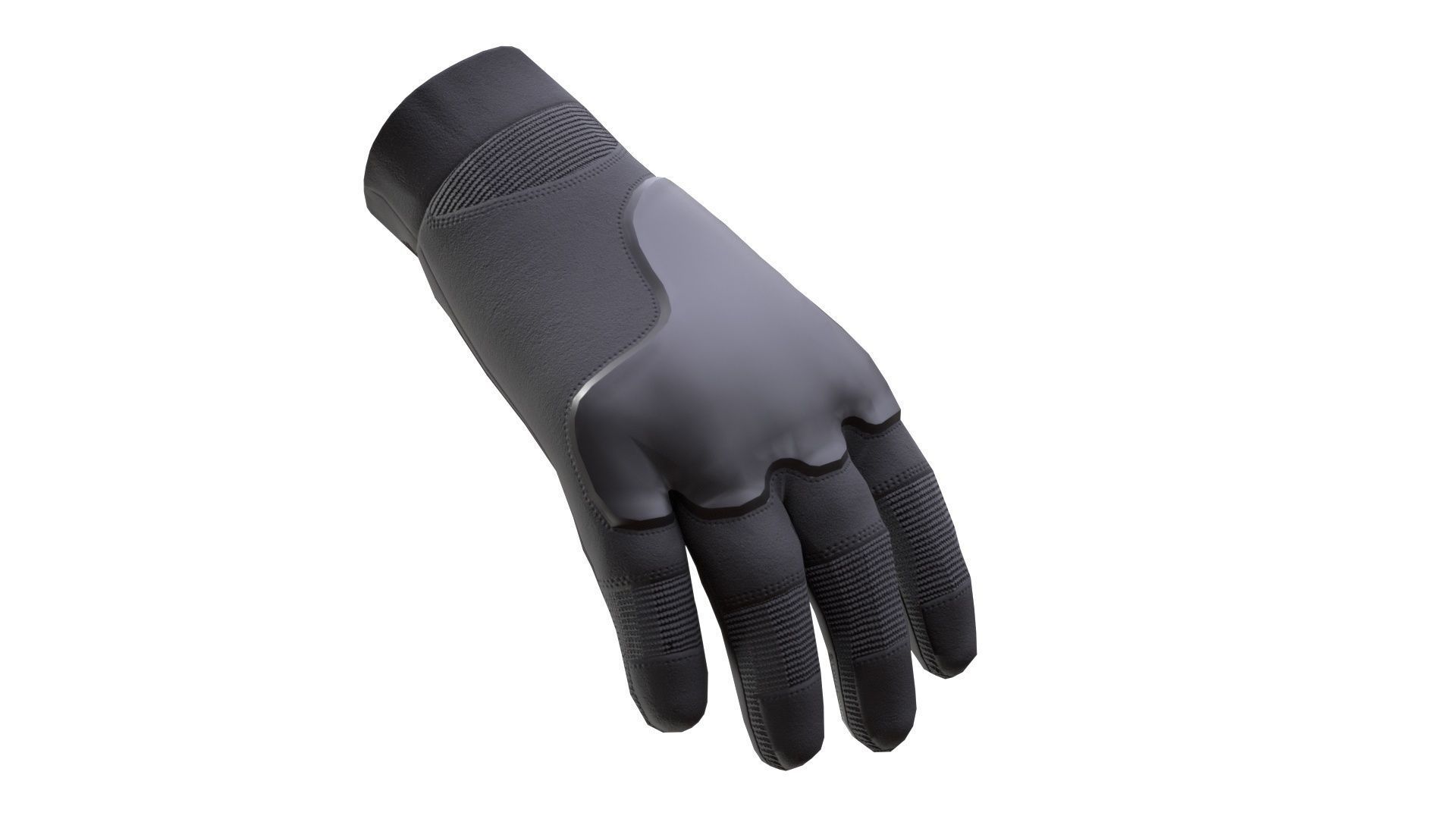 Gloves Low-poly 3D model_4