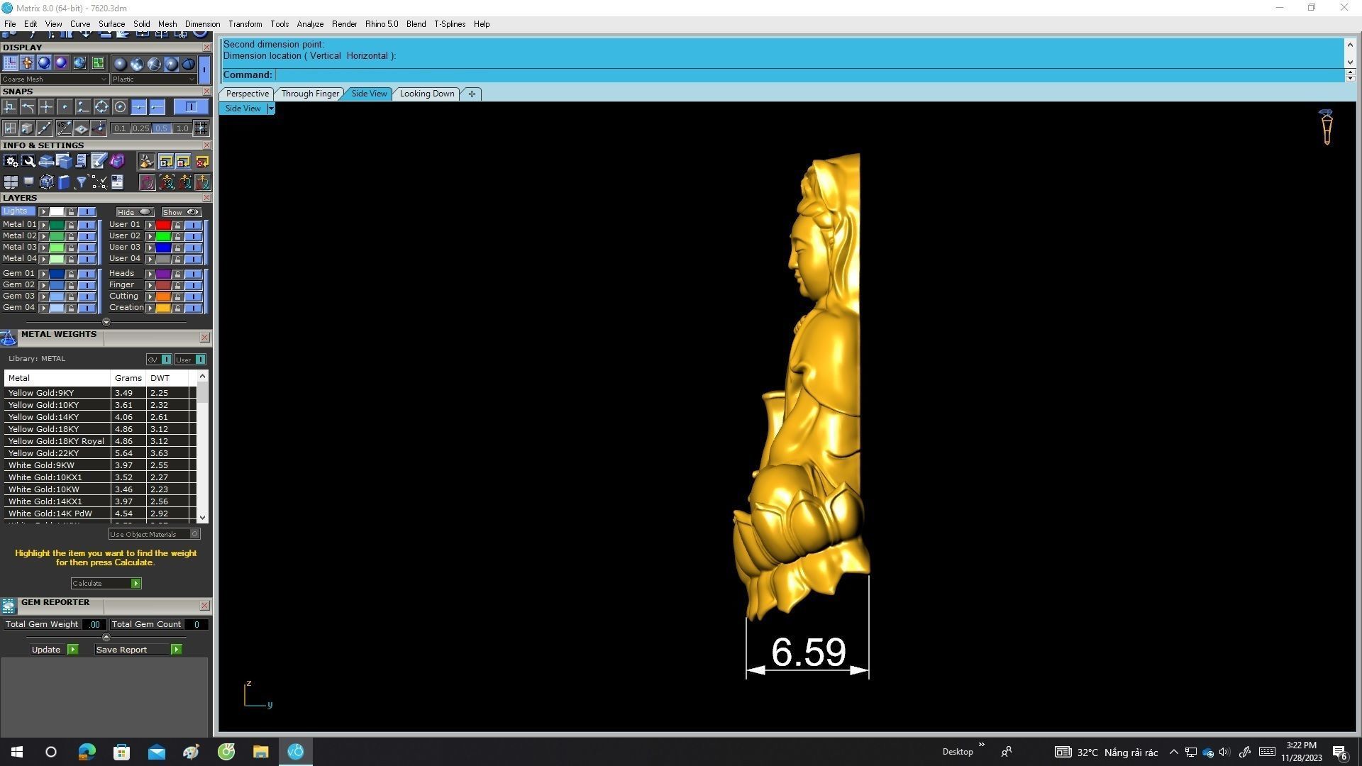 Hollow Buddha Pendant 7620A 3D print model_7