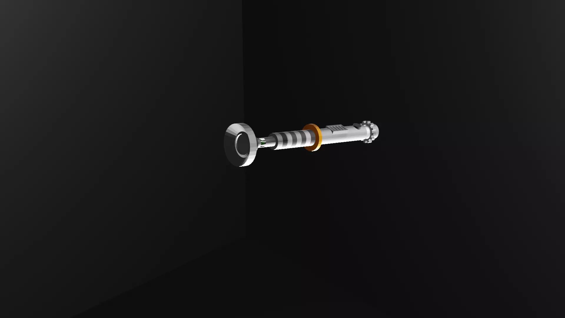 lightsaber 3D model color  Low-poly 3D model_0