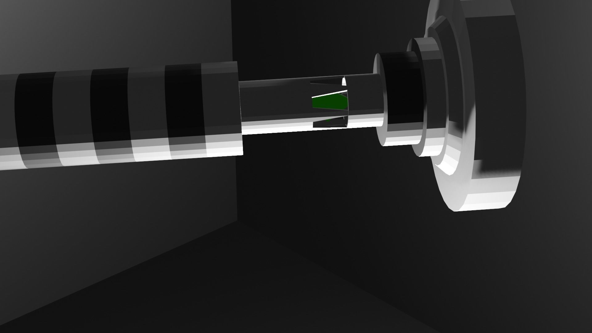 lightsaber 3D model color  Low-poly 3D model_2