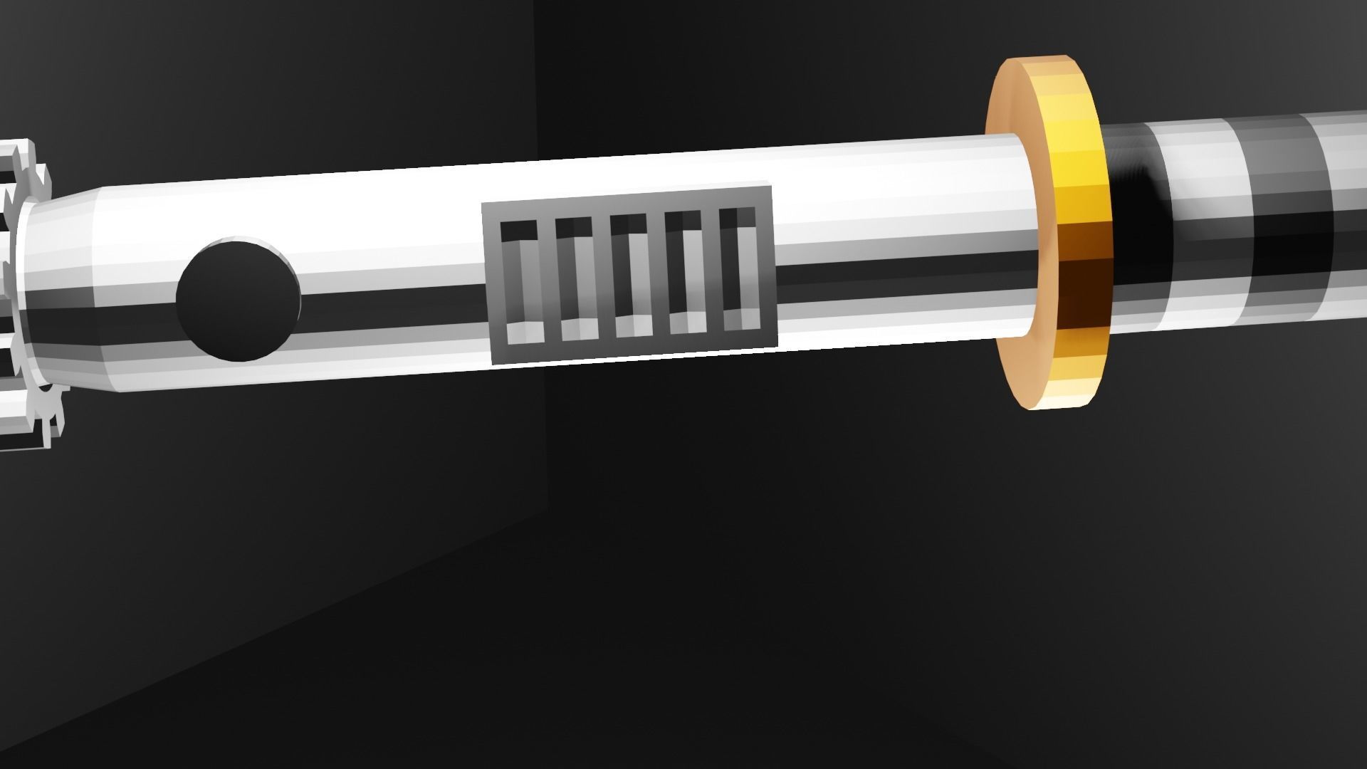 lightsaber 3D model color  Low-poly 3D model_3