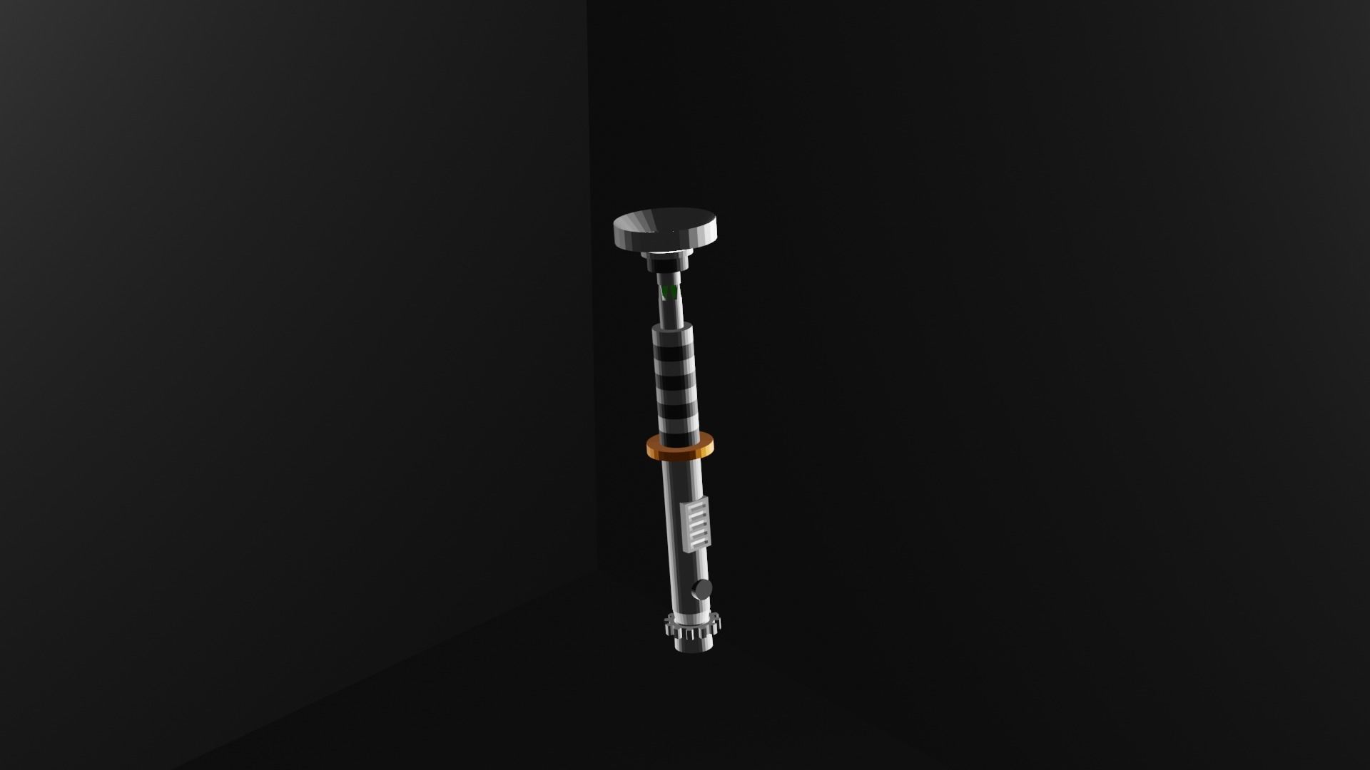 lightsaber 3D model color  Low-poly 3D model_1