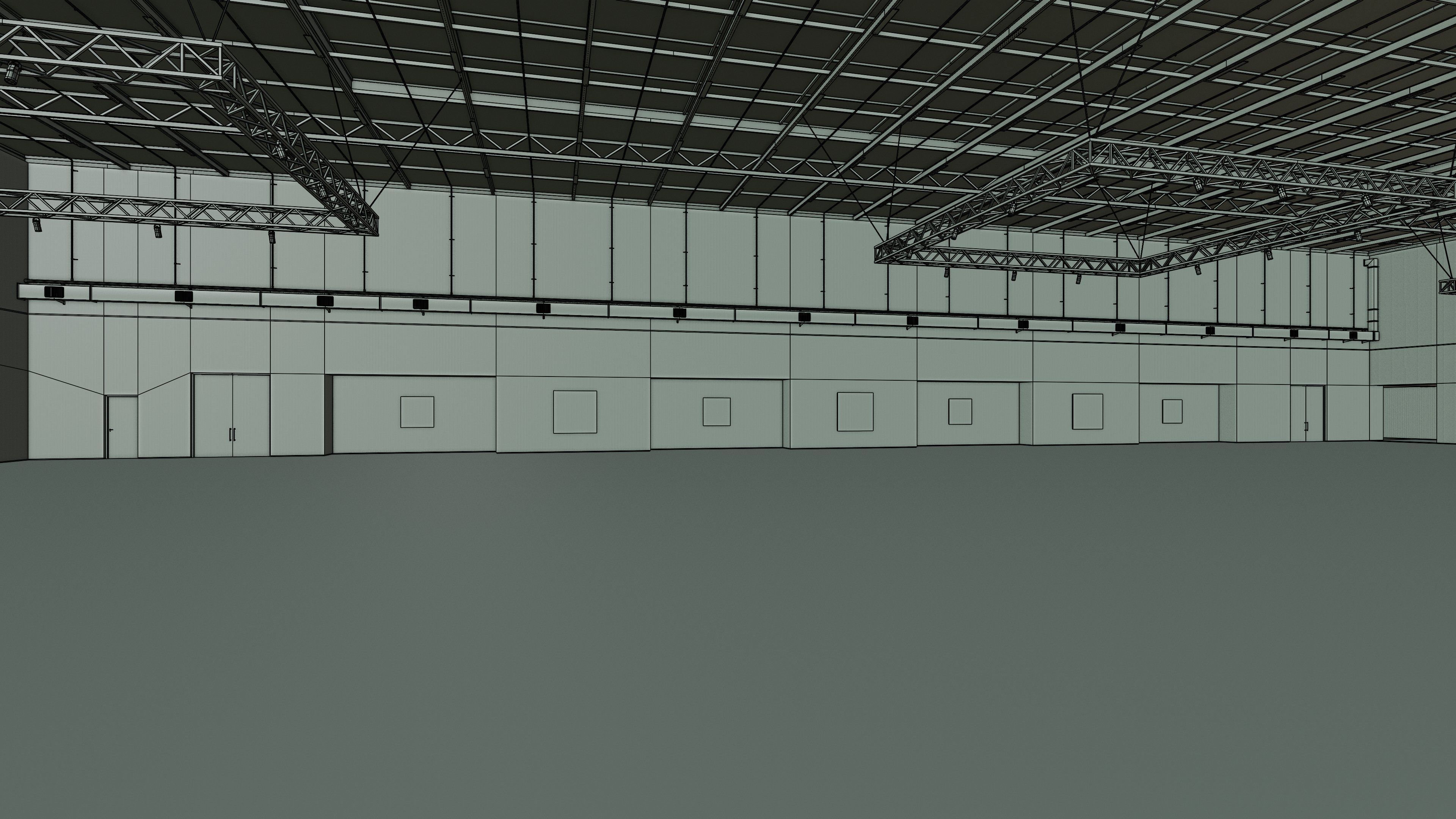 Art Museum Gallery Interior 45 Low-poly 3D model_12