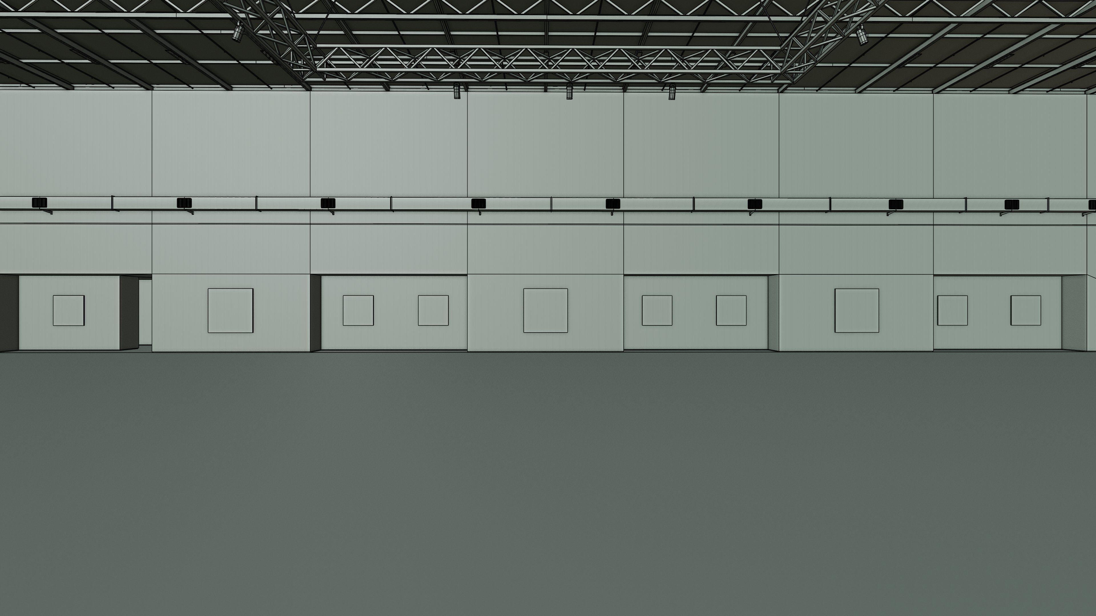 Art Museum Gallery Interior 45 Low-poly 3D model_17