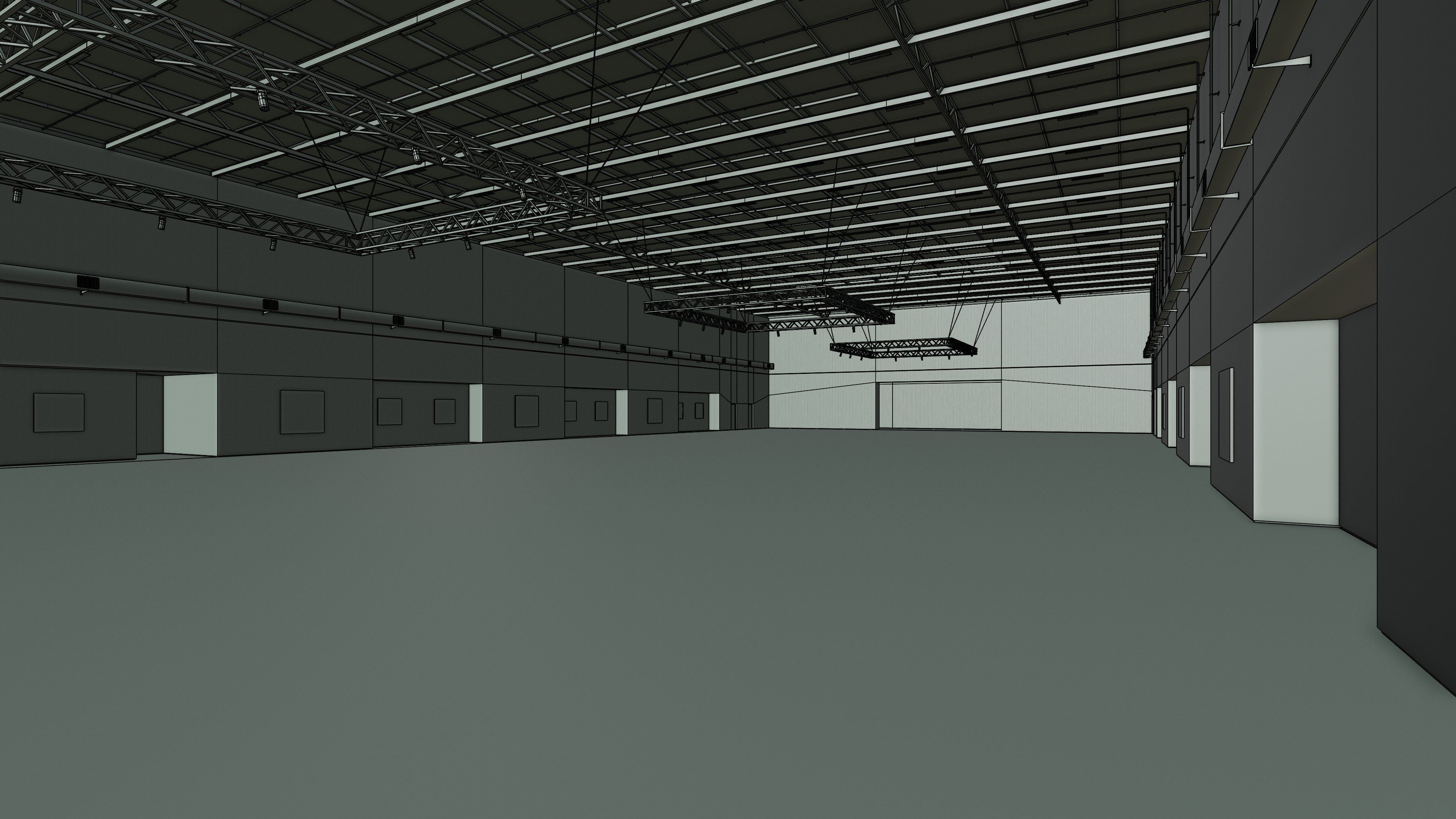 Art Museum Gallery Interior 45 Low-poly 3D model_15