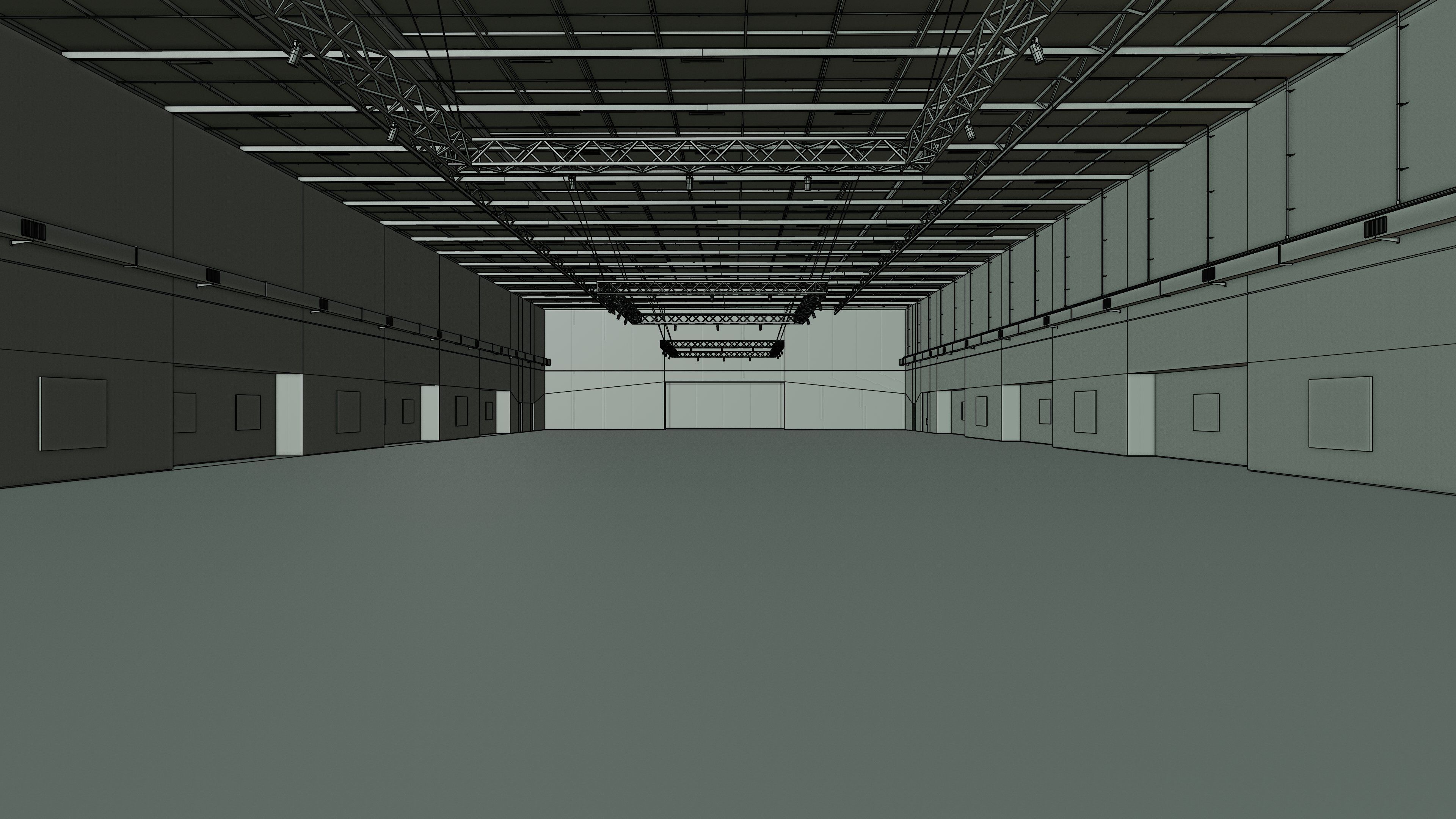 Art Museum Gallery Interior 45 Low-poly 3D model_14