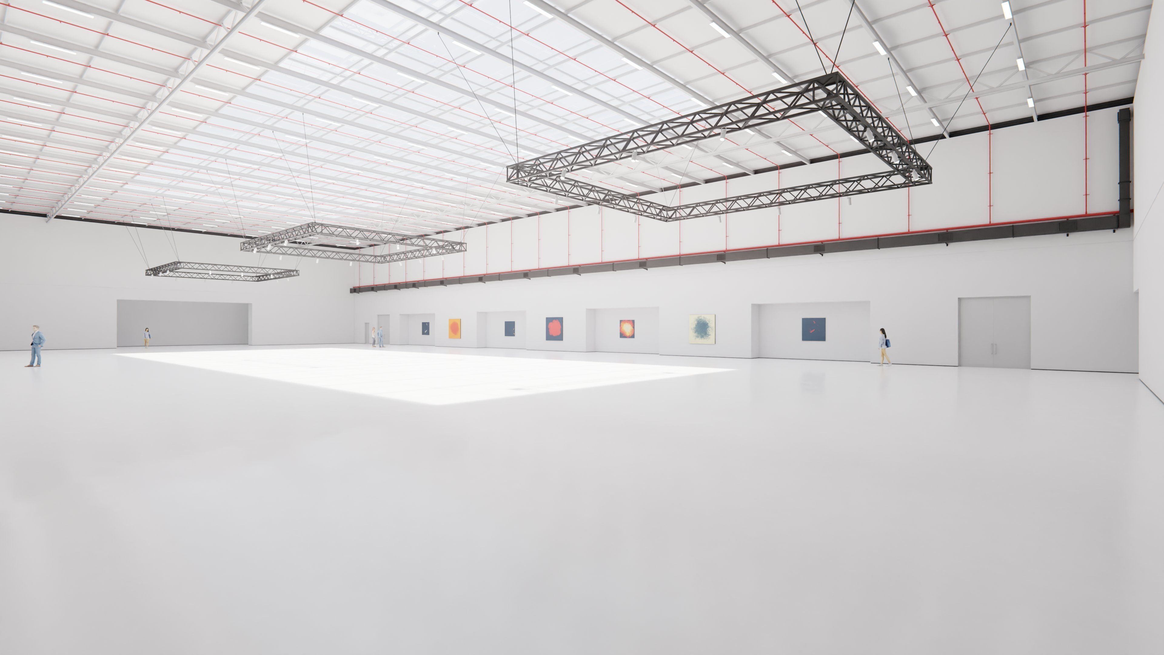 Art Museum Gallery Interior 45 Low-poly 3D model_3