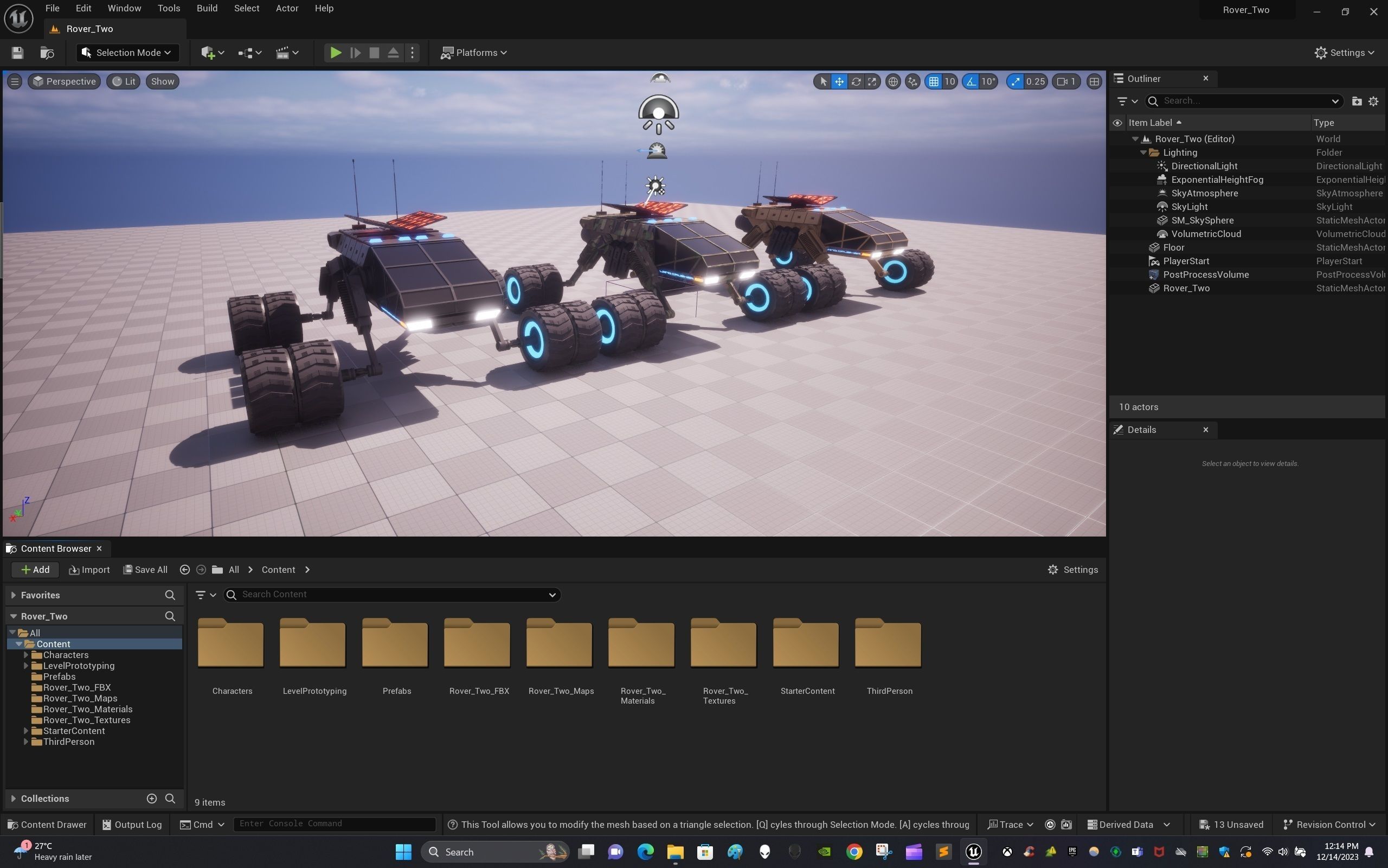 Rover Two Low-poly 3D model_21