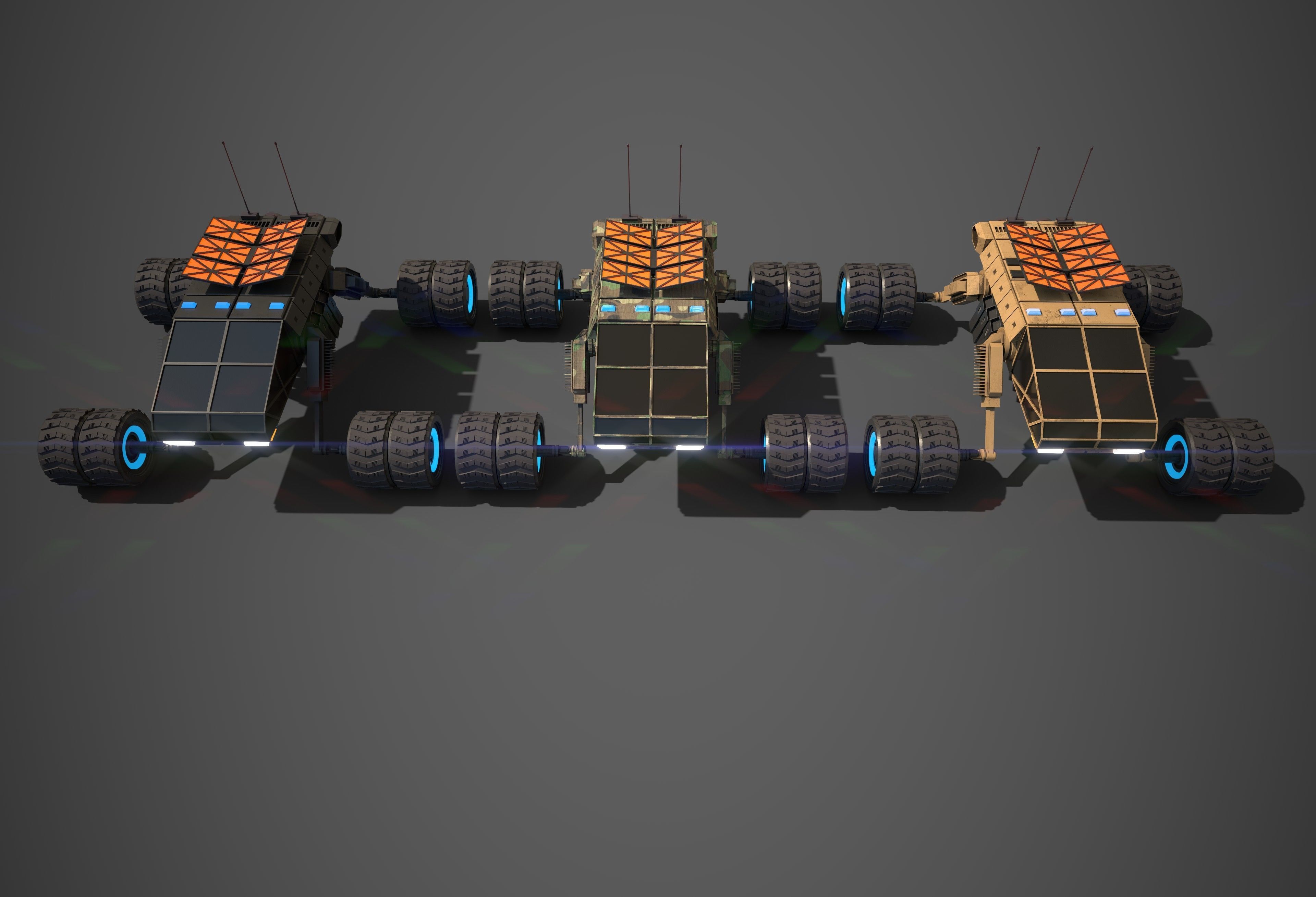 Rover Two Low-poly 3D model_7