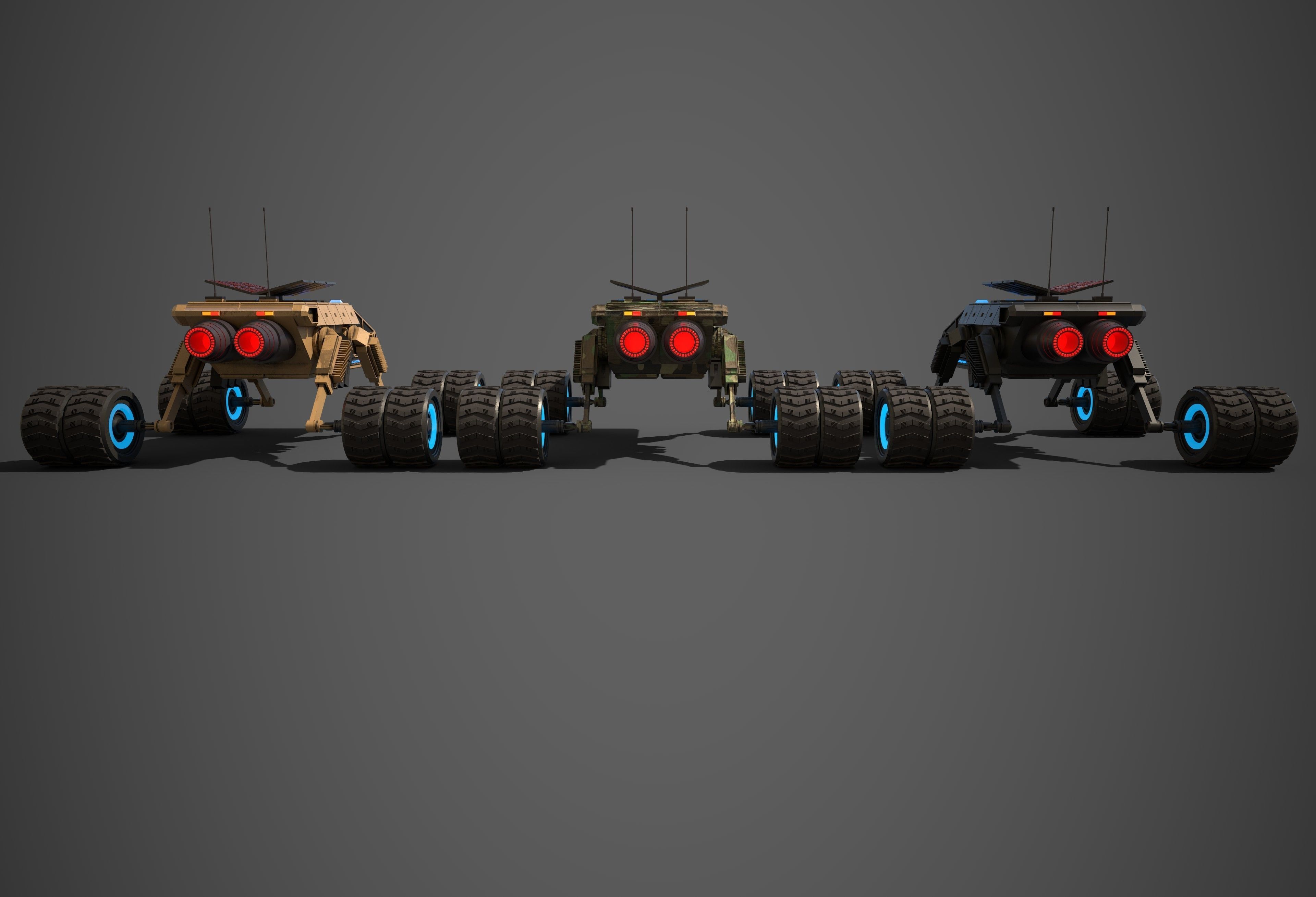 Rover Two Low-poly 3D model_5