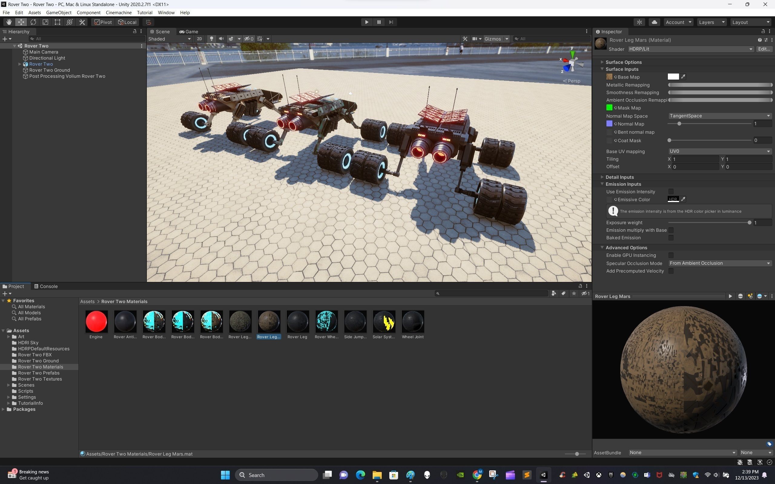 Rover Two Low-poly 3D model_14