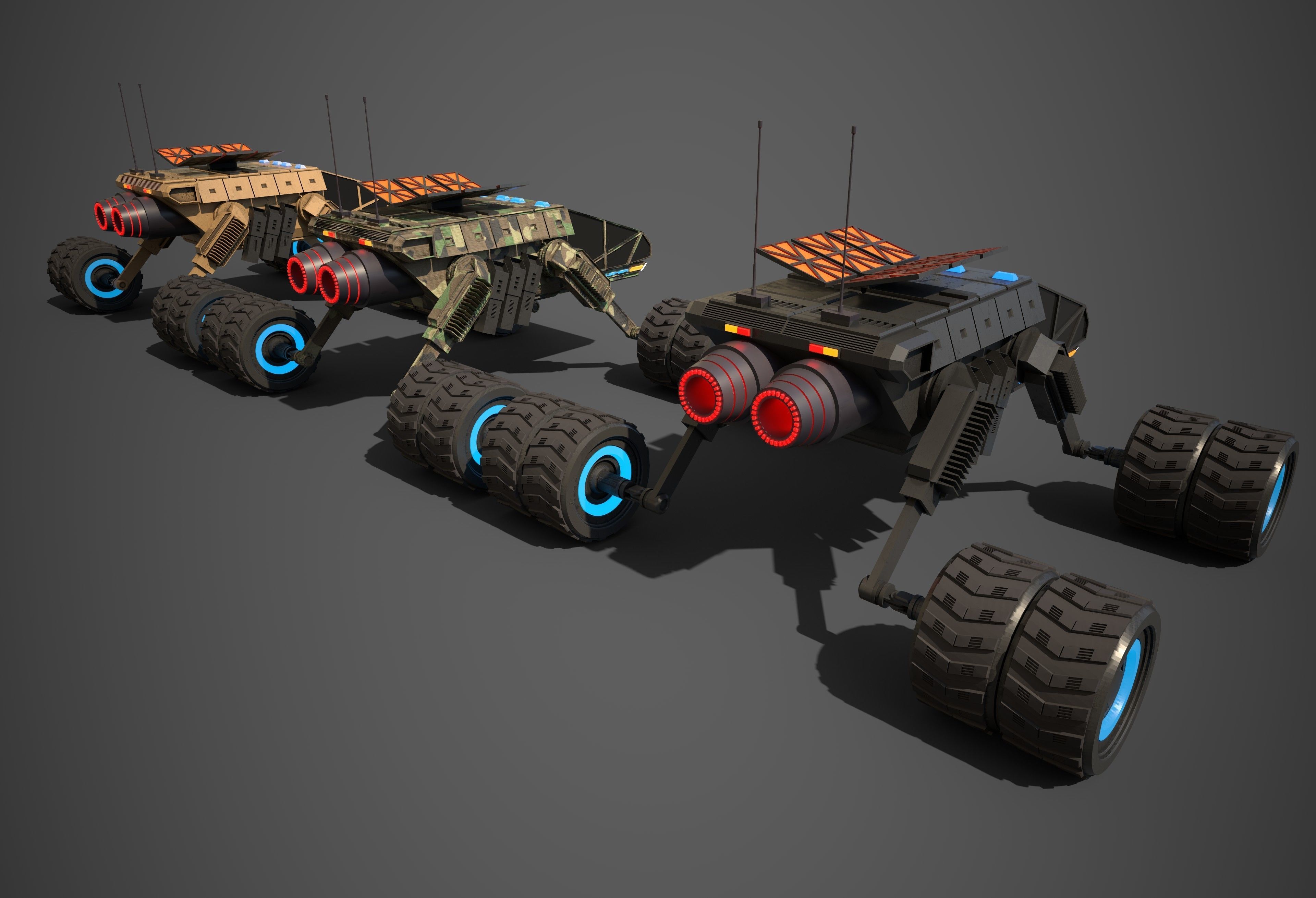 Rover Two Low-poly 3D model_4