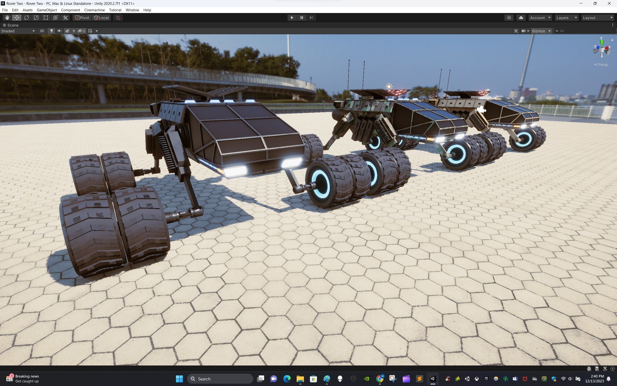 Rover Two Low-poly 3D model_16