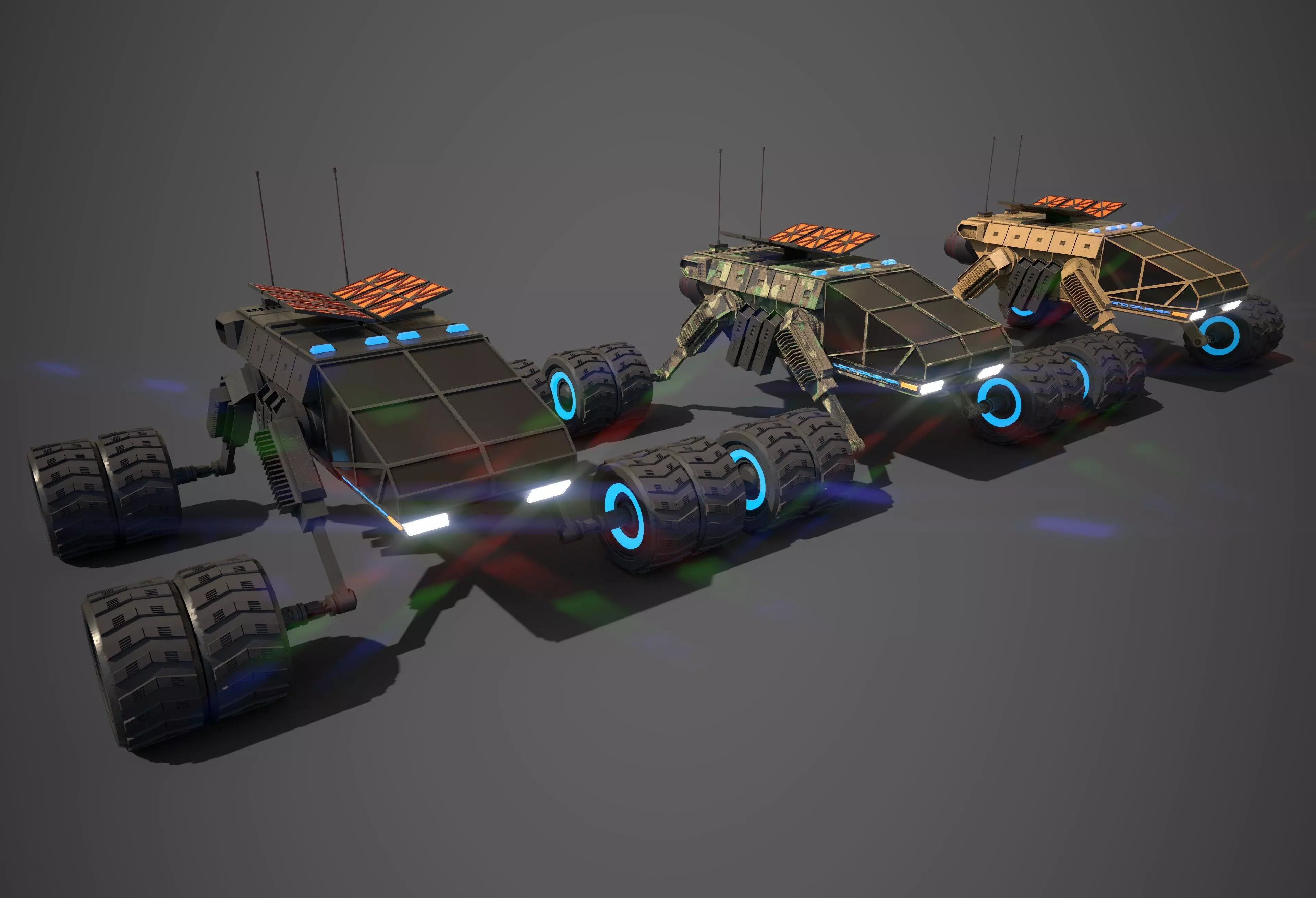 Rover Two Low-poly 3D model_0