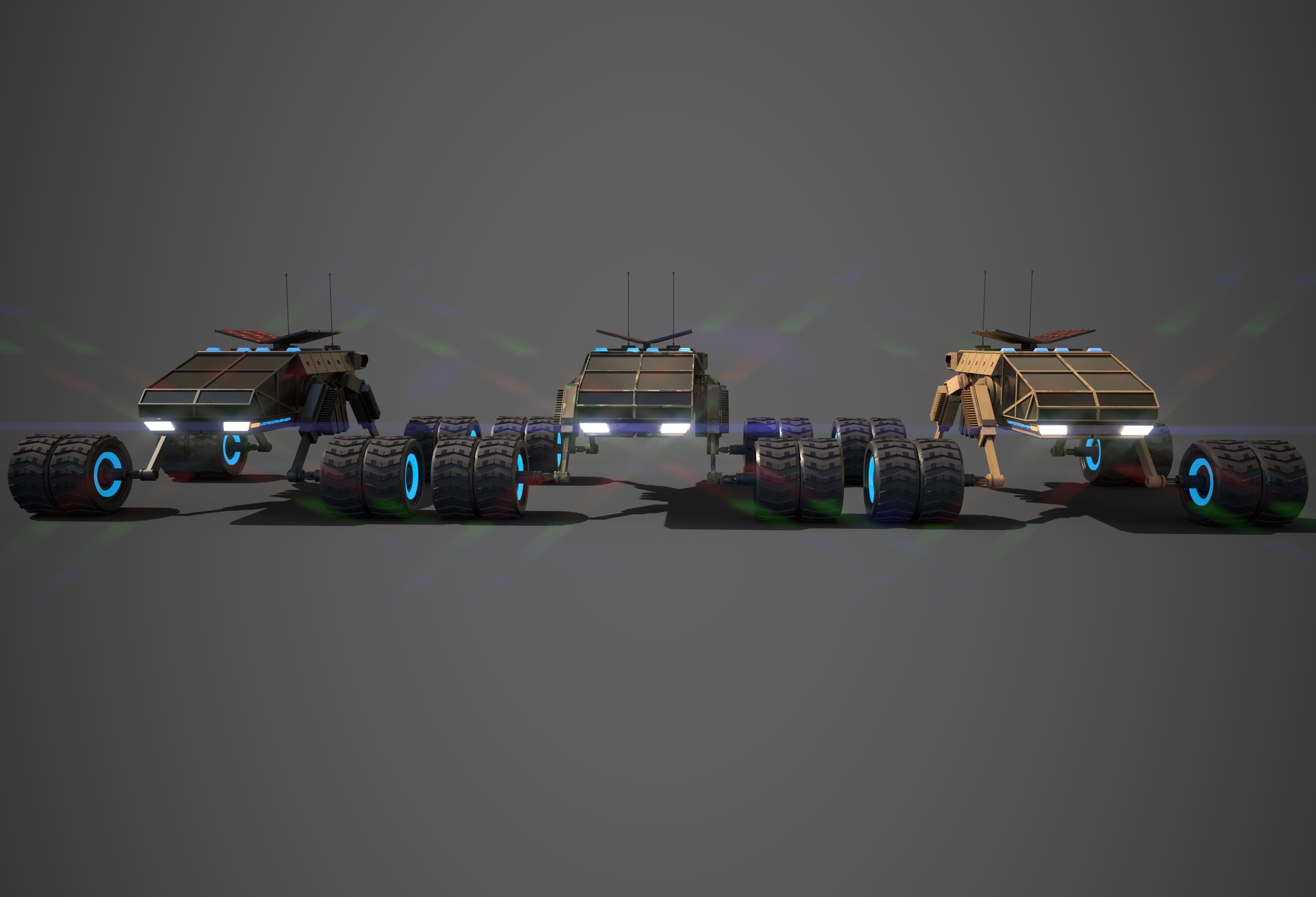Rover Two Low-poly 3D model_6