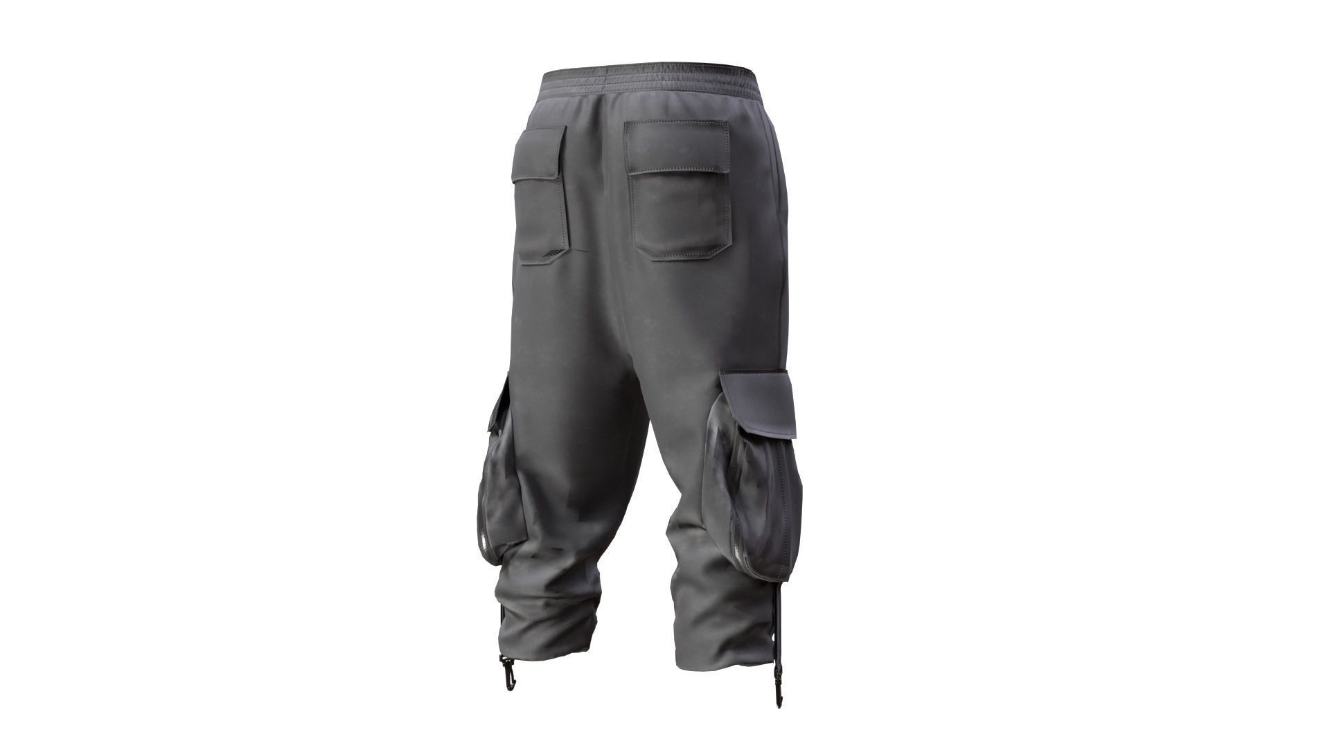 Pants Low-poly 3D model_4