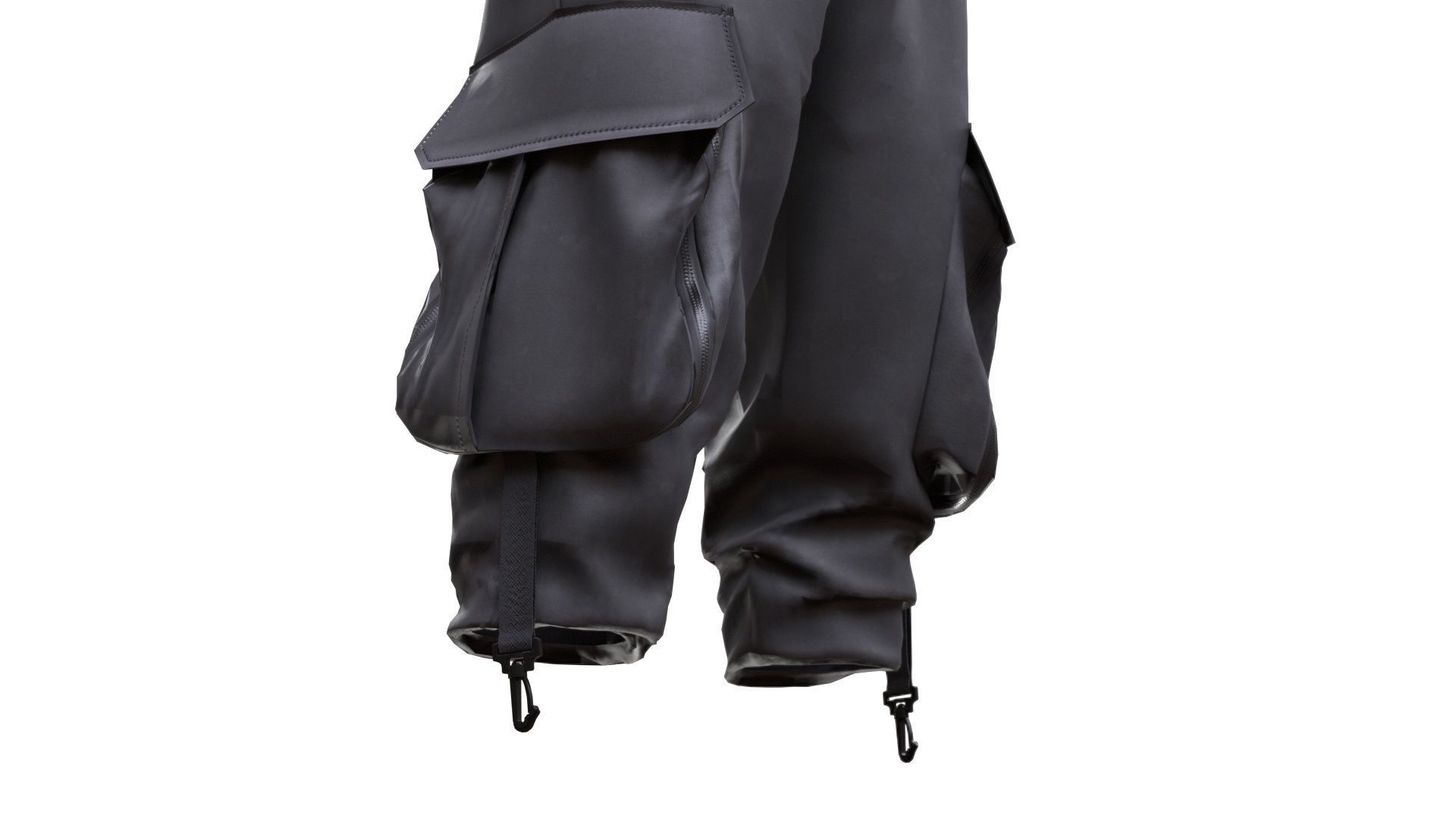 Pants Low-poly 3D model_8