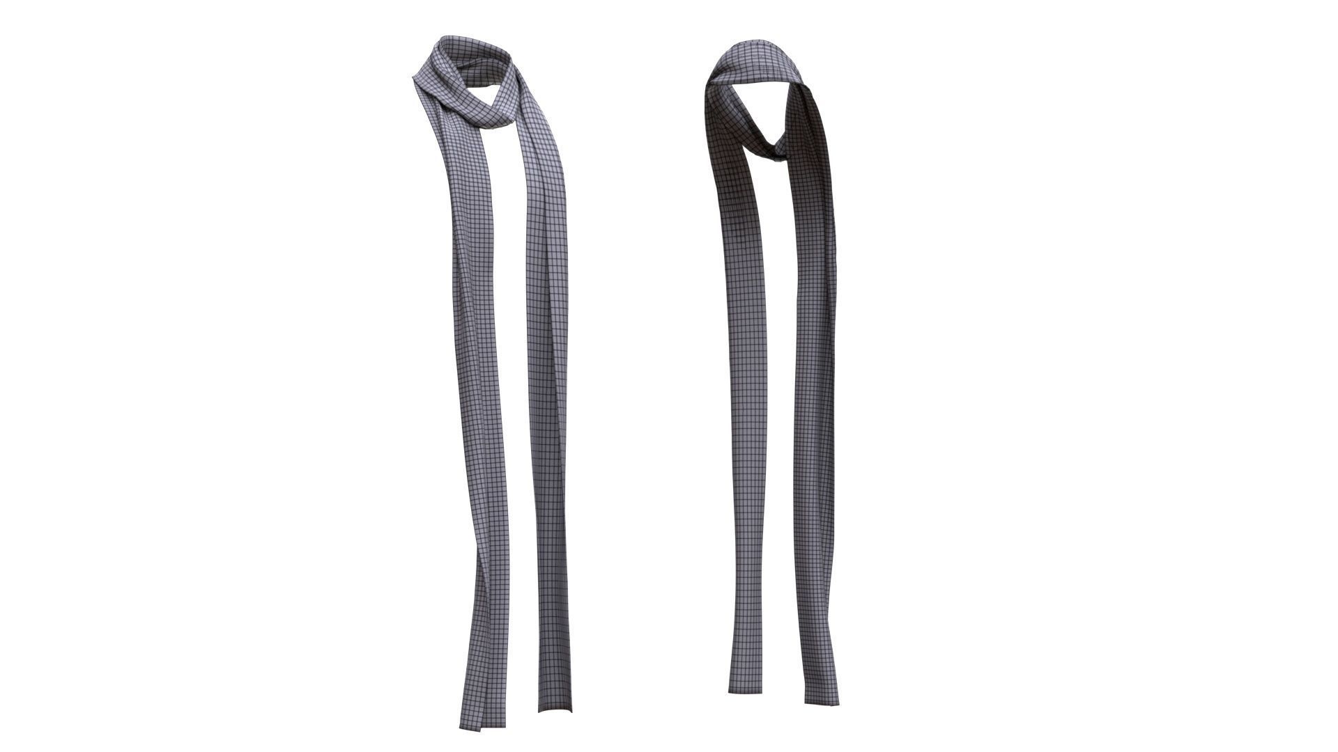 Scarf Low-poly 3D model_9